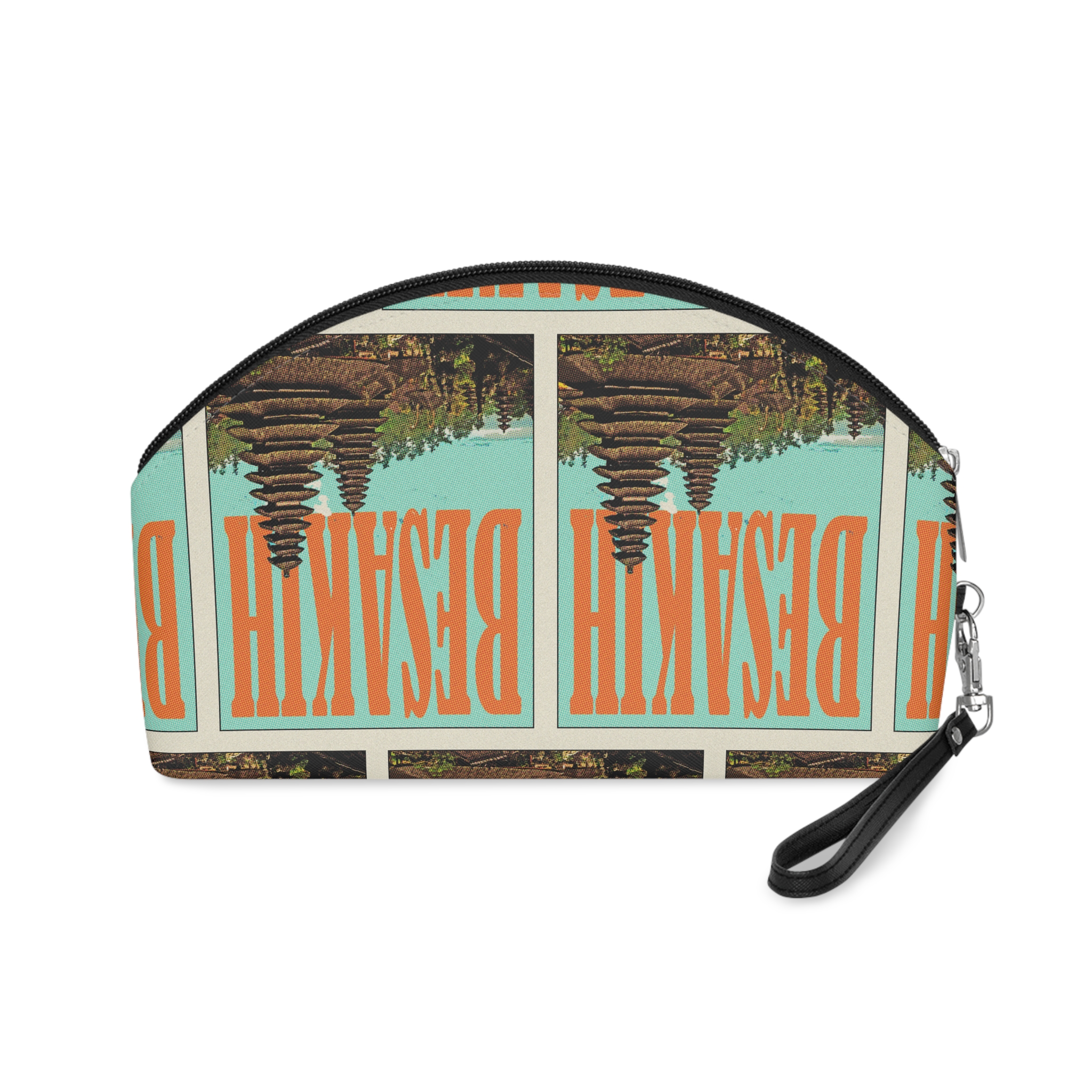 Besakih Retro Travel Poster Makeup Bag - Image 2