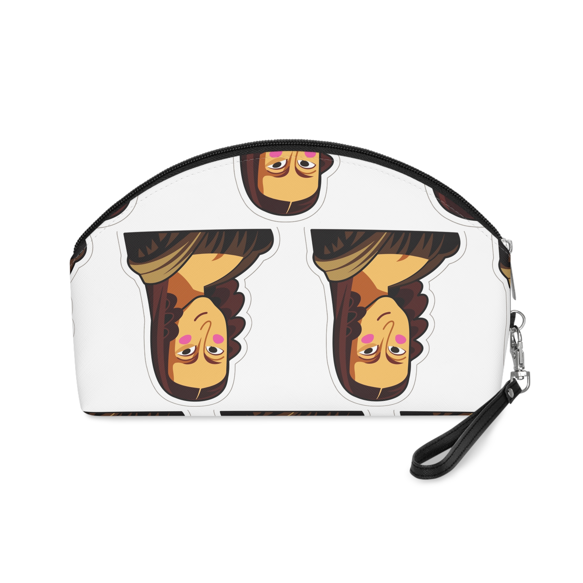 Cartoon Mona Lisa Sticker Makeup Bag - Image 2