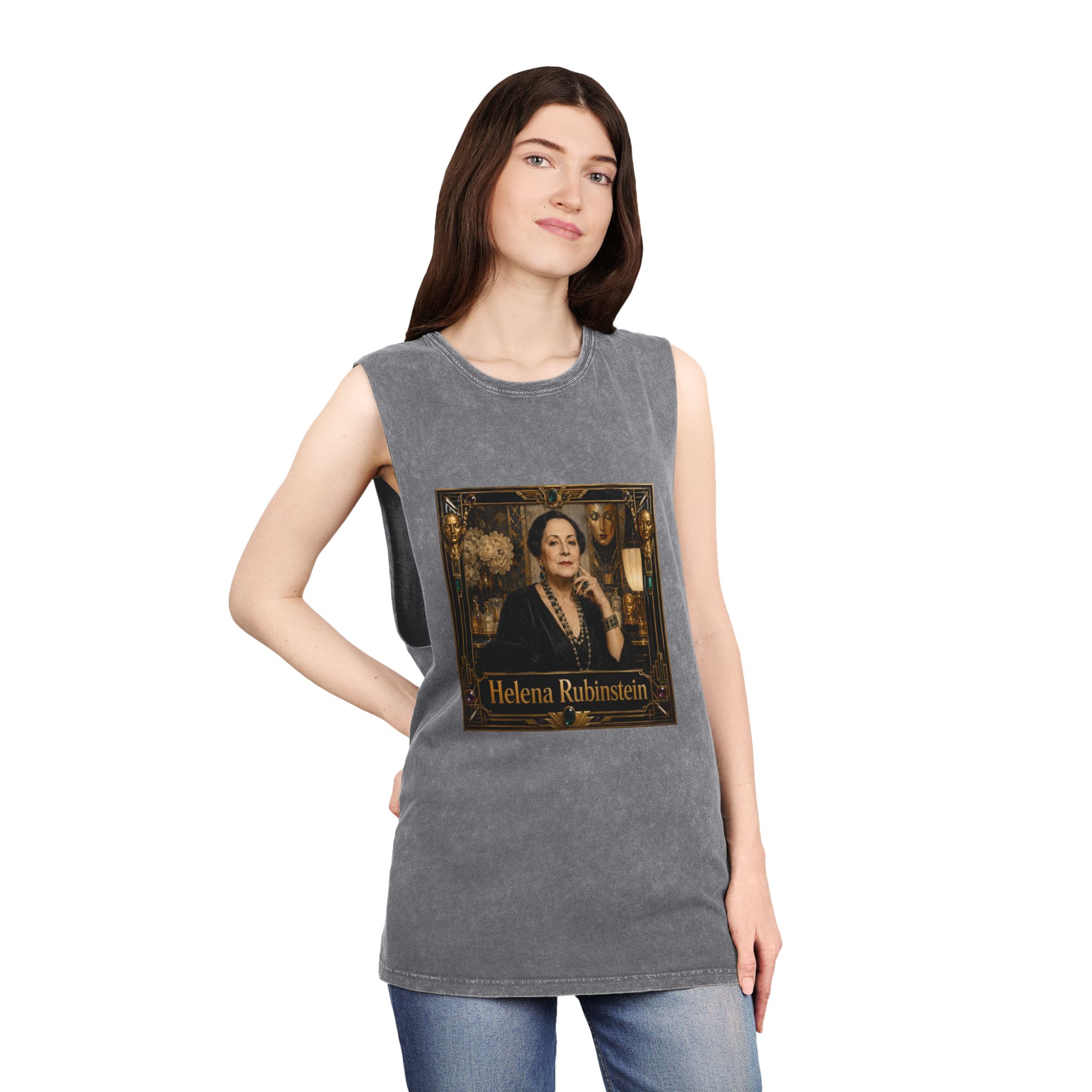 Helena Rubinstein Unisex Stonewash Tank Top - Image 12