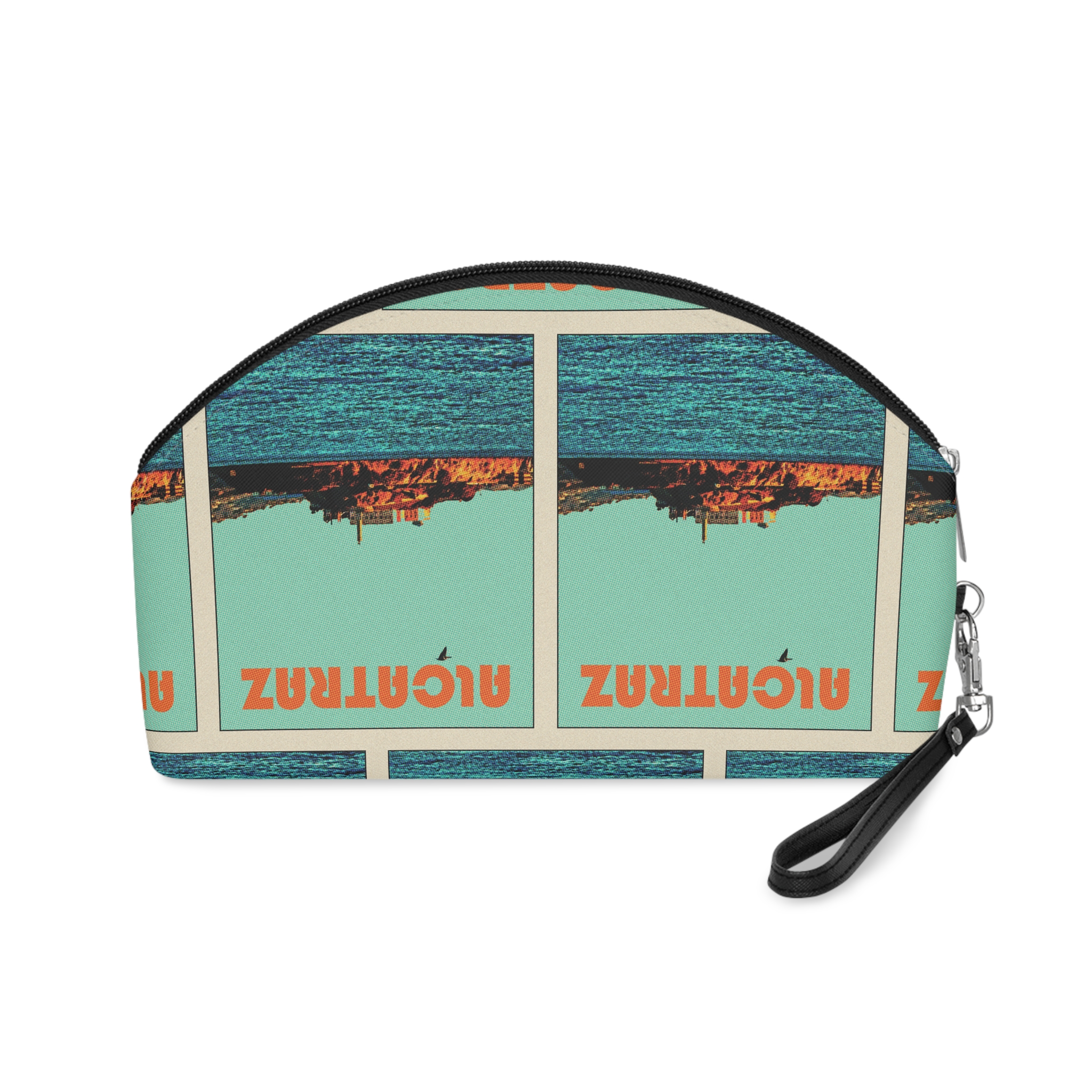 Alcatraz Retro Travel Poster Makeup Bag - Image 2