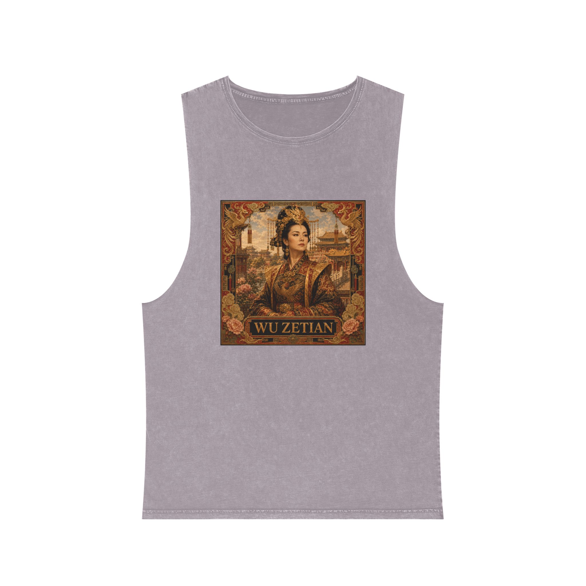Wu Zetian Unisex Stonewash Tank Top - Image 17