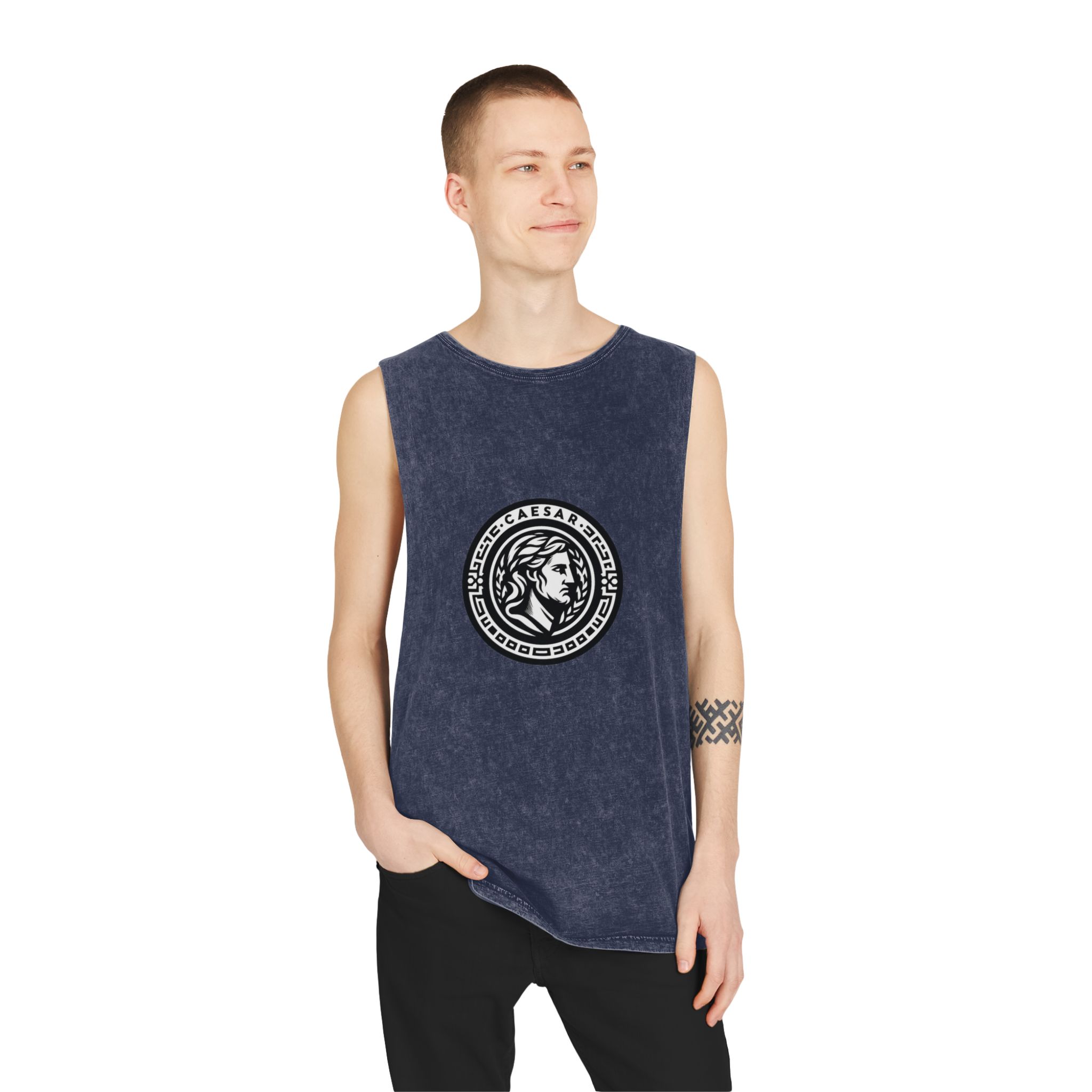 Historical Design AC6B5D Unisex Stonewash Tank Top - Image 15