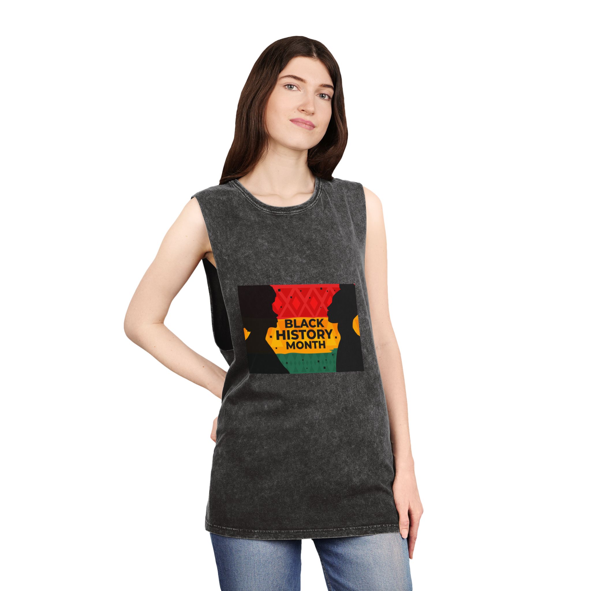 Historical Design 4337E1 Unisex Stonewash Tank Top - Image 4
