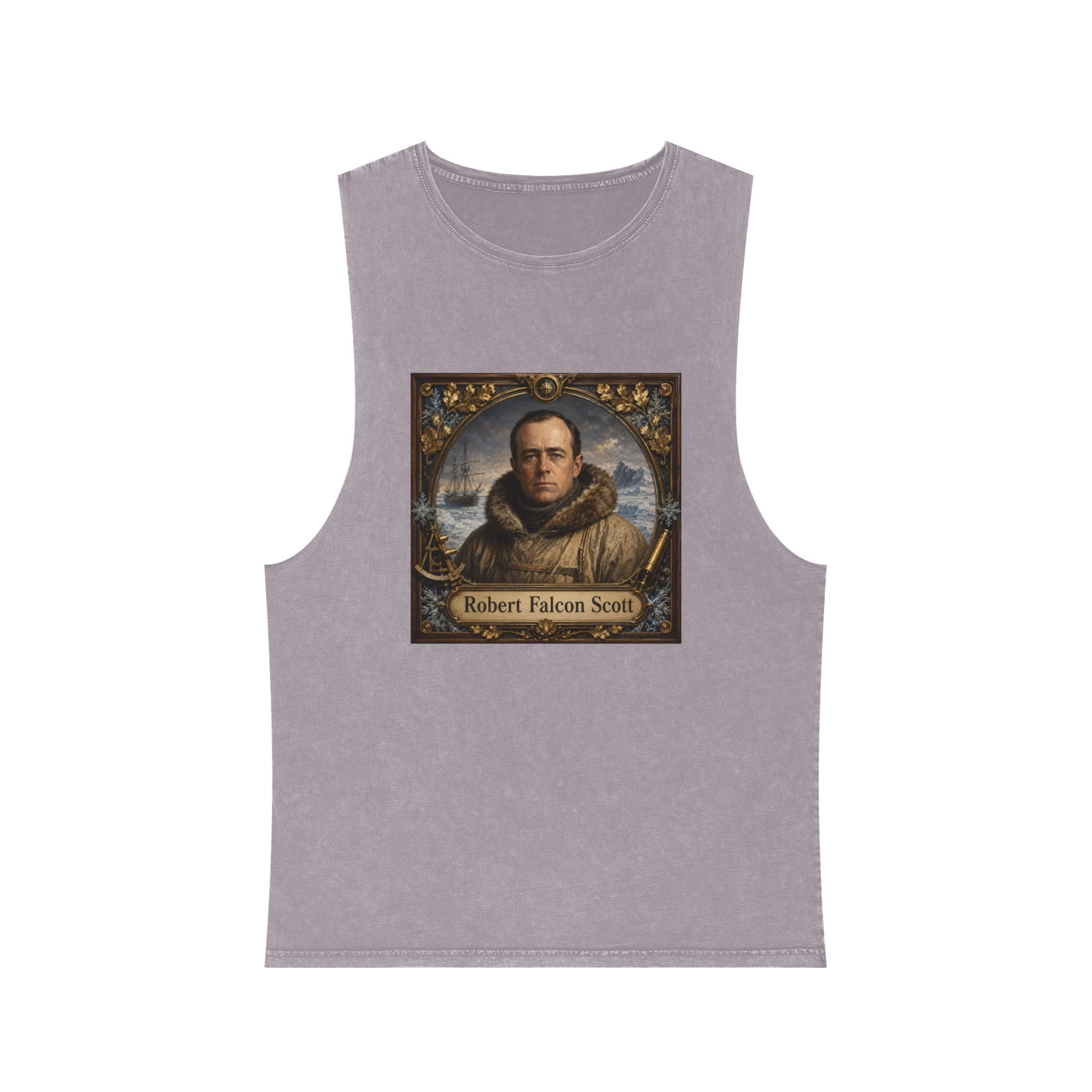 Robert Falcon Scott Unisex Stonewash Tank Top - Image 17