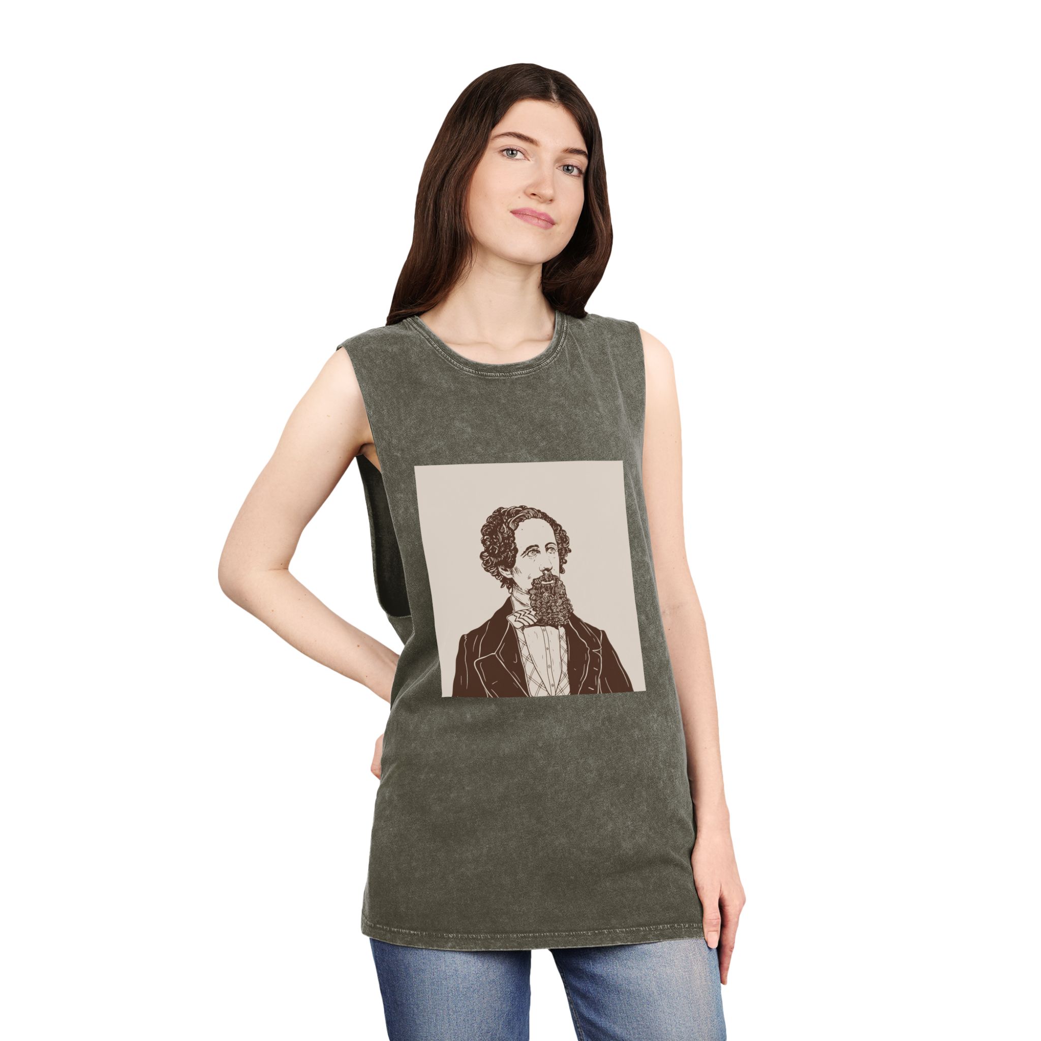 Historical Design 478908 Unisex Stonewash Tank Top - Image 8