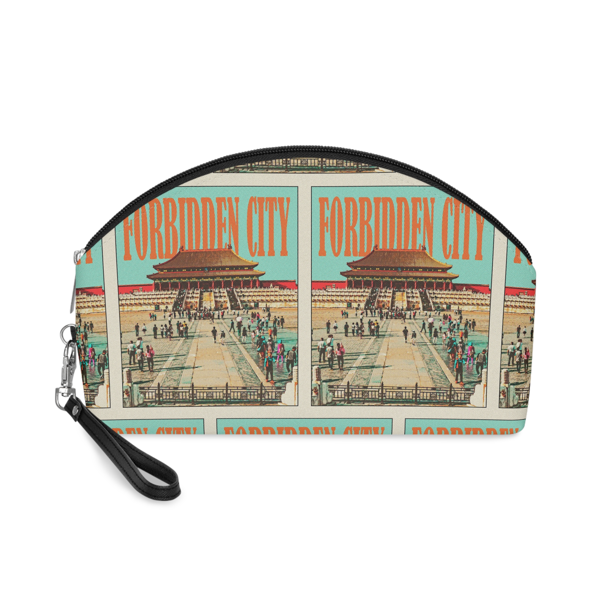 Forbidden City Retro Travel Poster (1) Makeup Bag