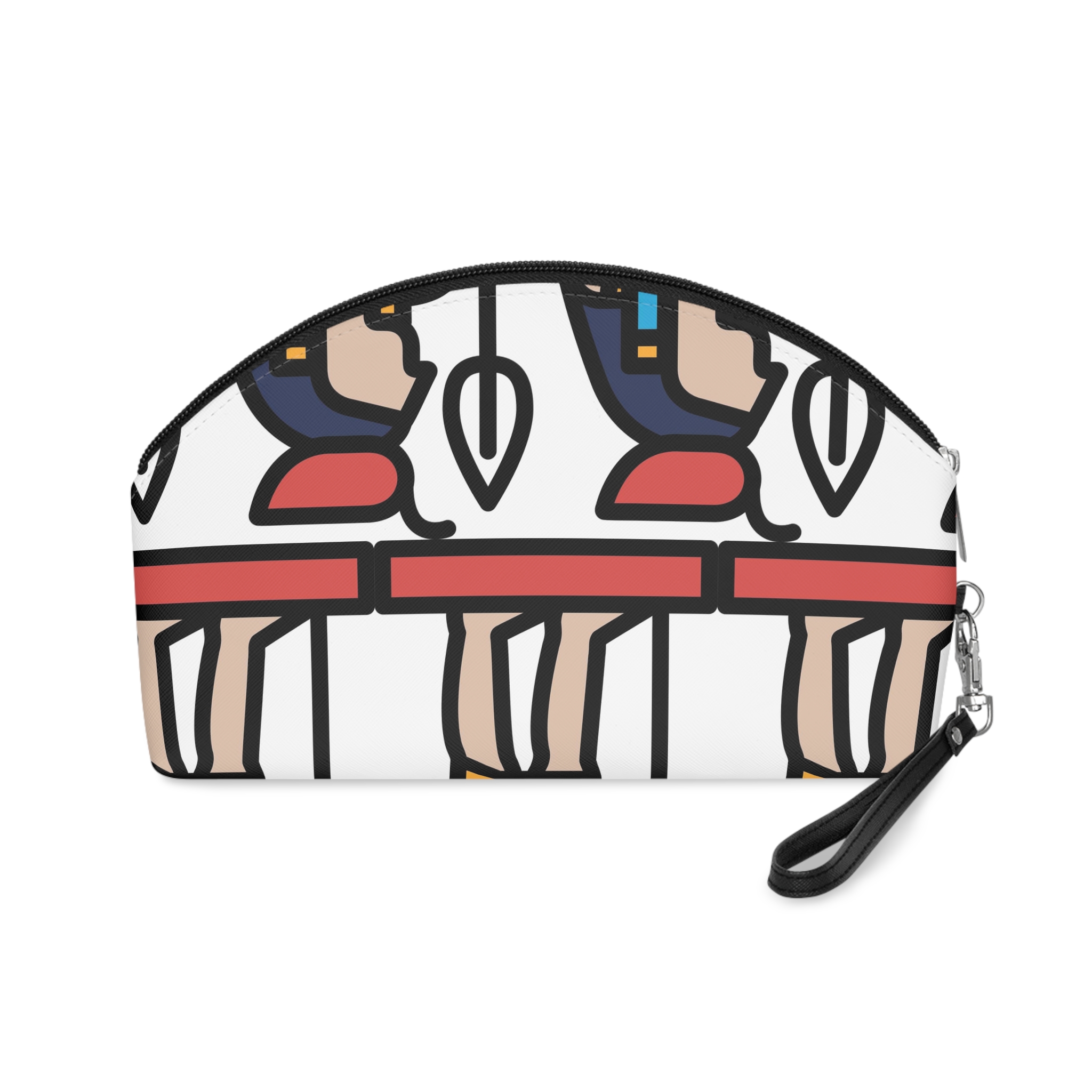 Ancient Egyptian Sculpture Line Style Makeup Bag - Image 2