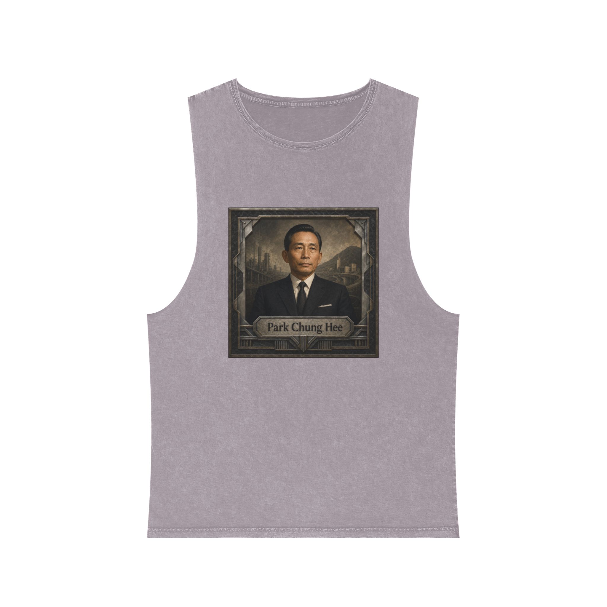 Park Chung Hee Unisex Stonewash Tank Top - Image 17