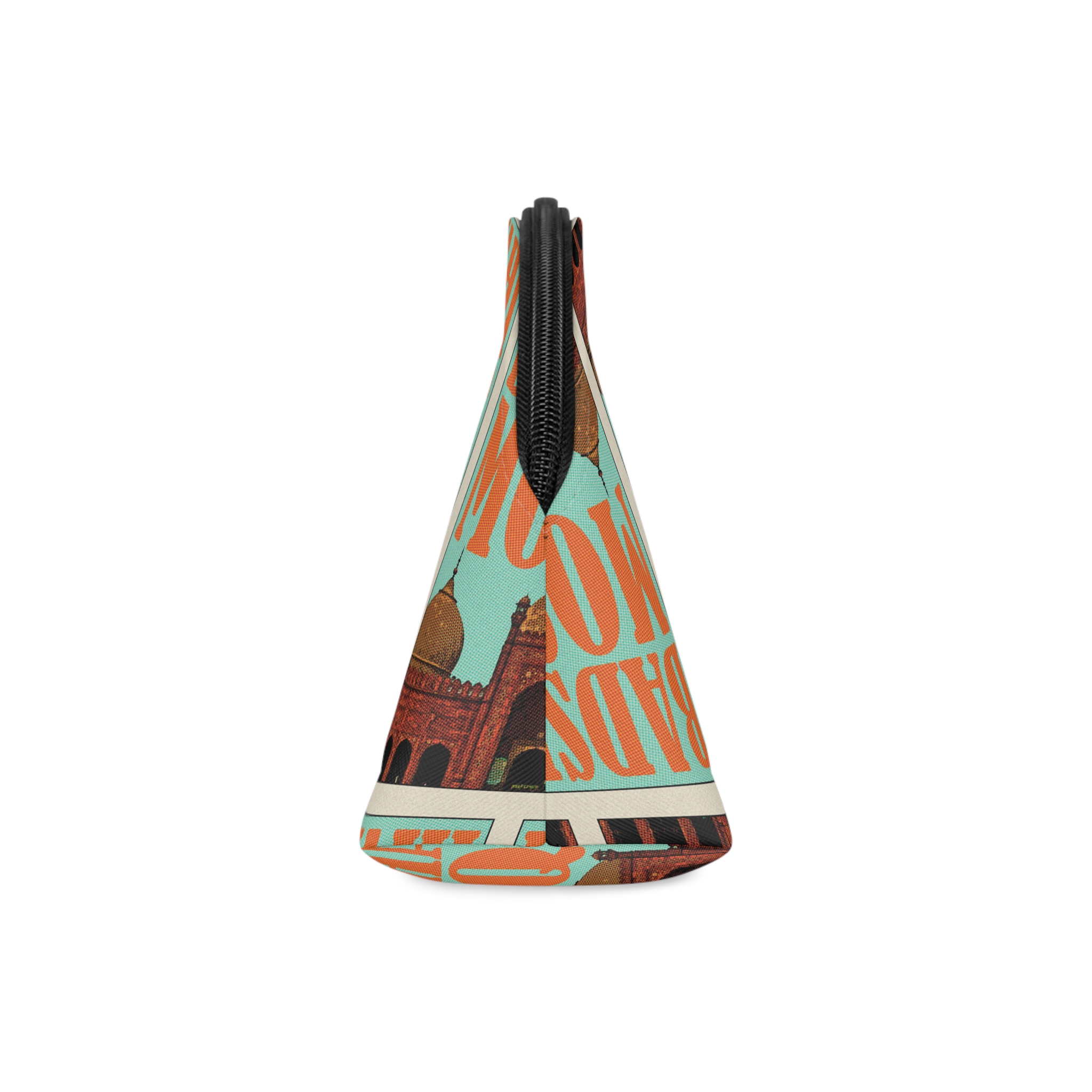 Badshahi Mosque Retro Travel Poster Makeup Bag - Image 4