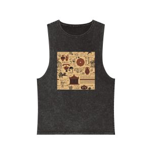 Greece Background 003 Unisex Stonewash Tank Top