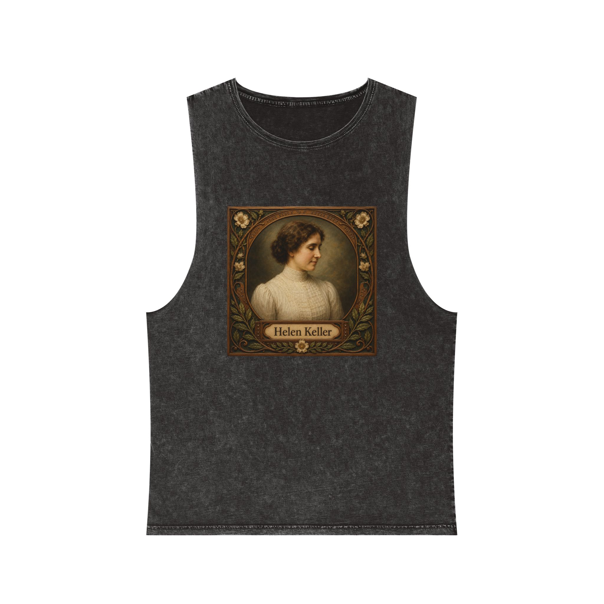 Helen Keller Unisex Stonewash Tank Top
