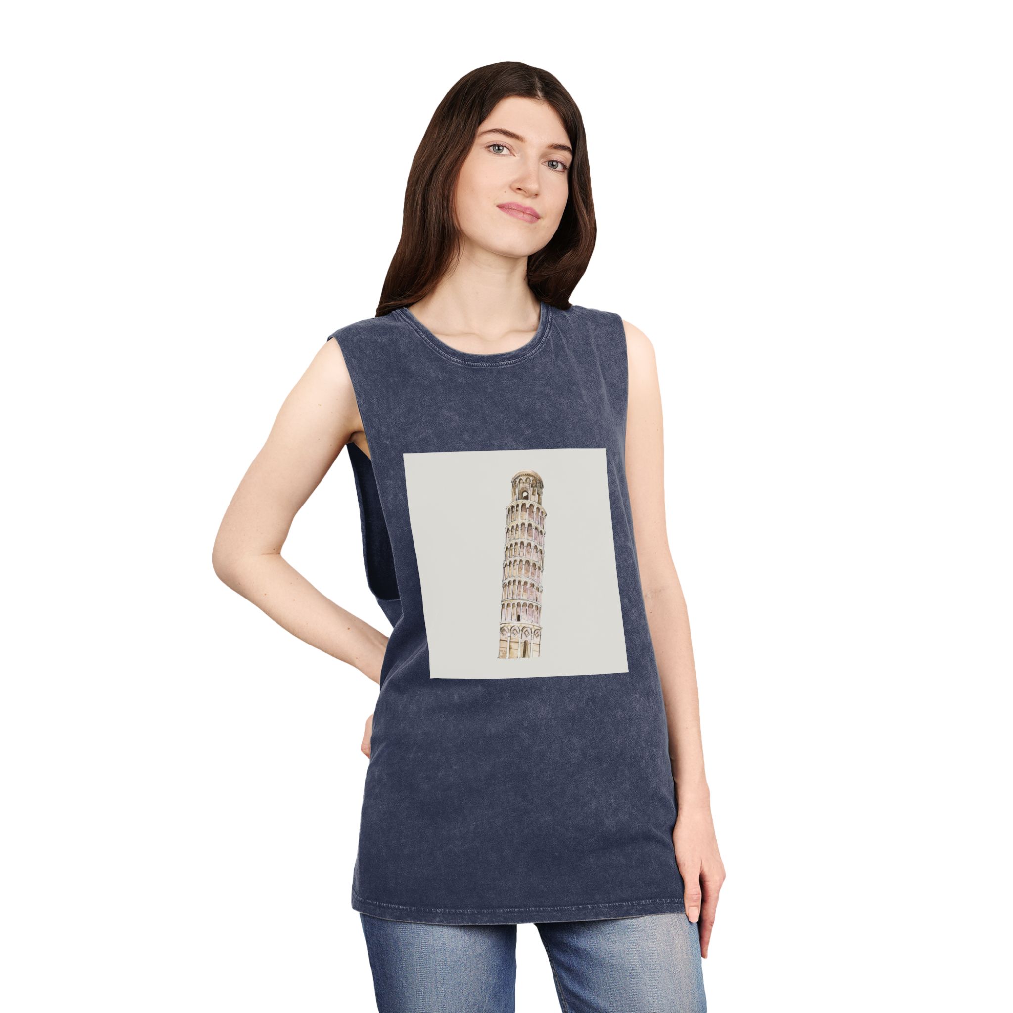 Historical Design E34AA7 Unisex Stonewash Tank Top - Image 16