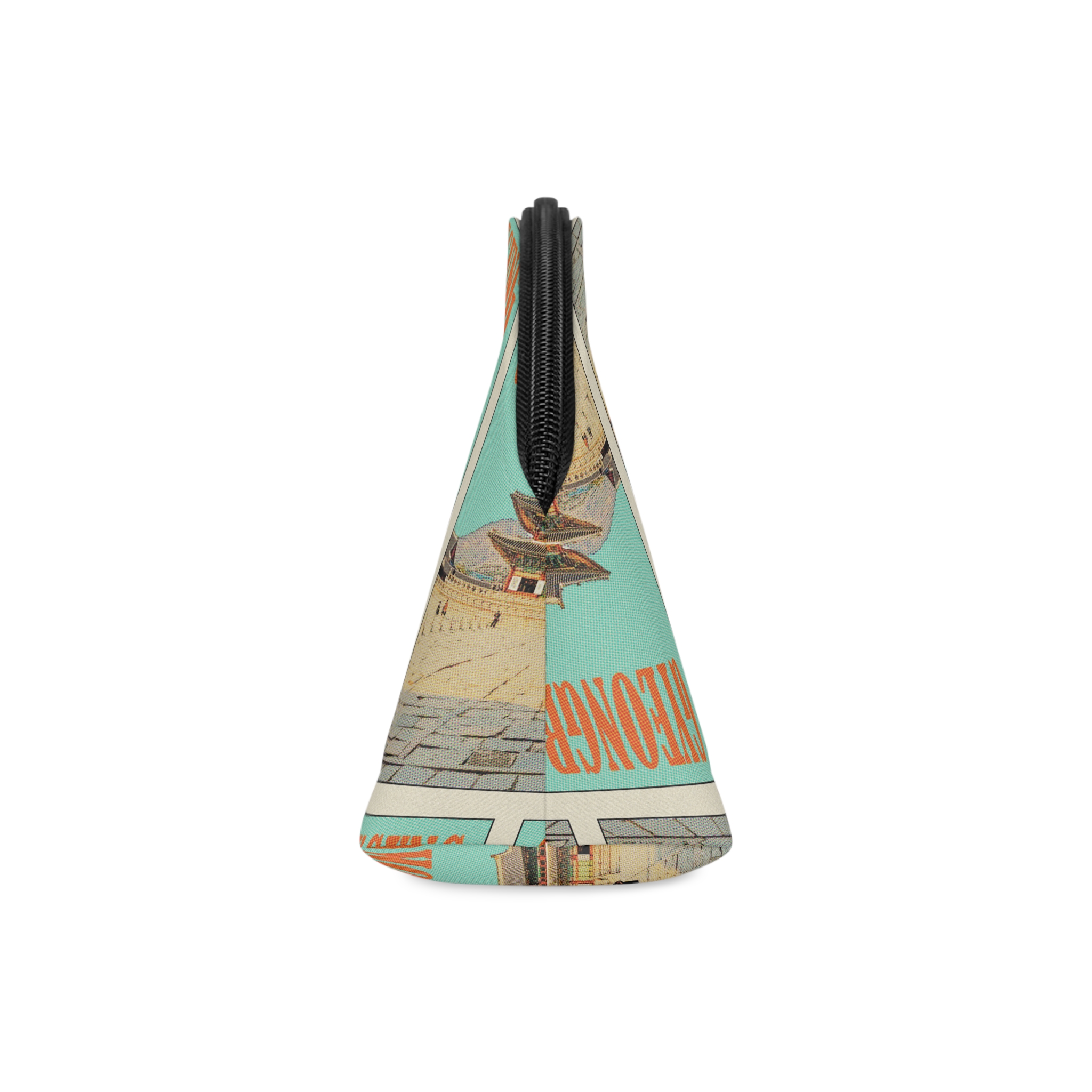 Gyeongbokgung Retro Travel Poster (1) Makeup Bag - Image 4