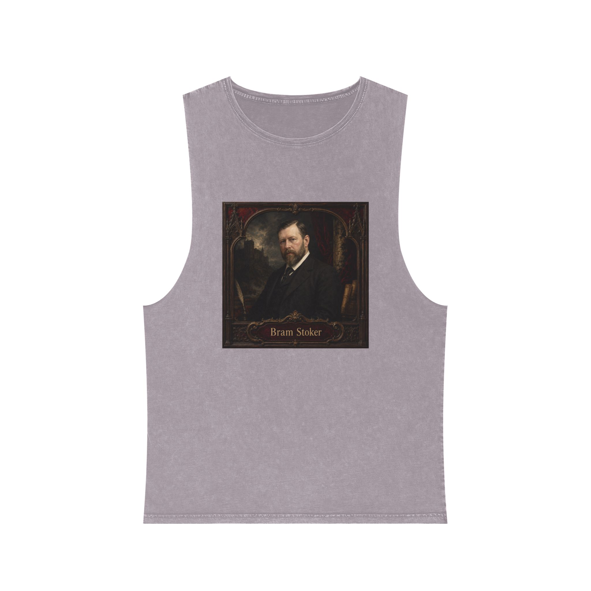Bram Stoker Unisex Stonewash Tank Top - Image 17
