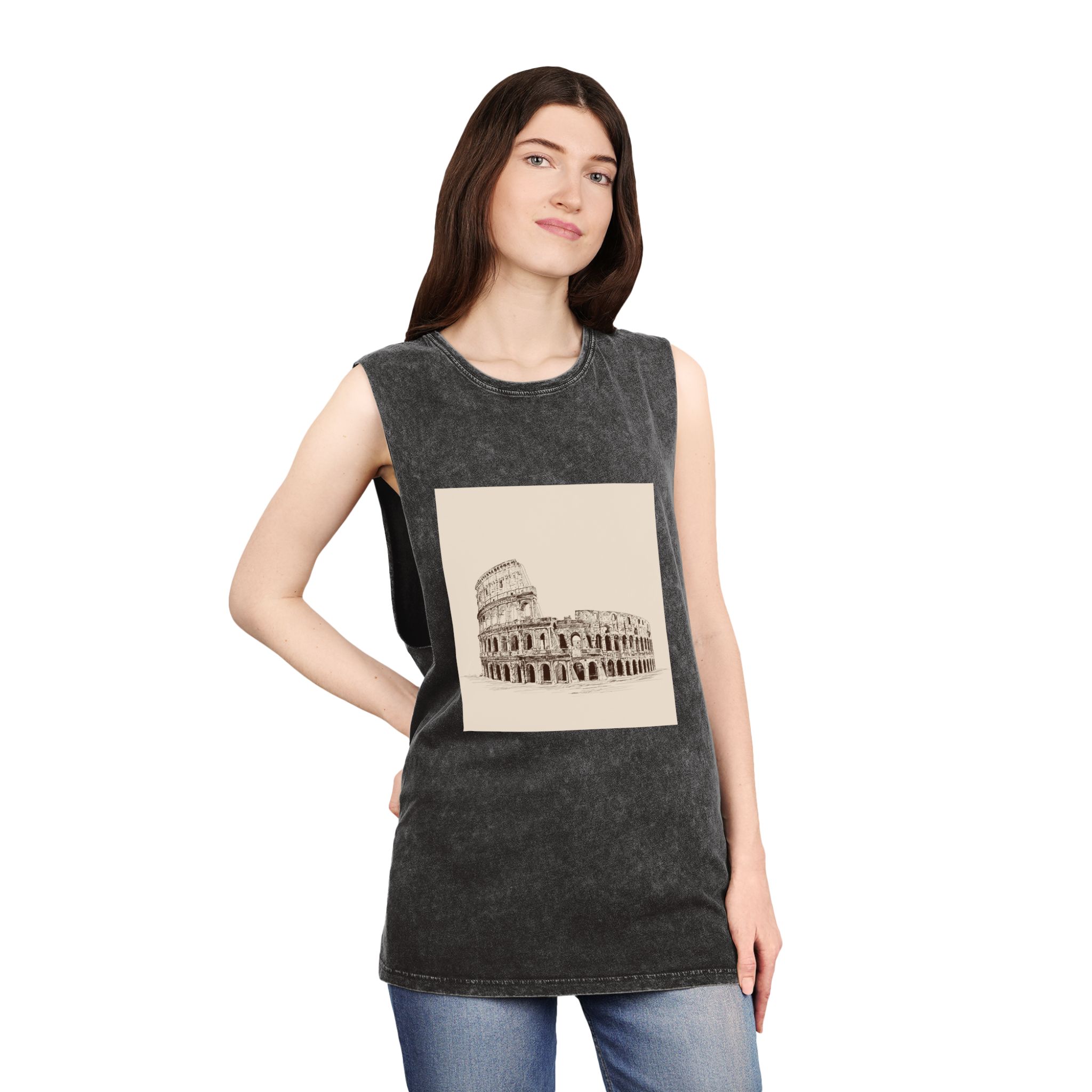 Historical Design BBE048 Unisex Stonewash Tank Top - Image 4