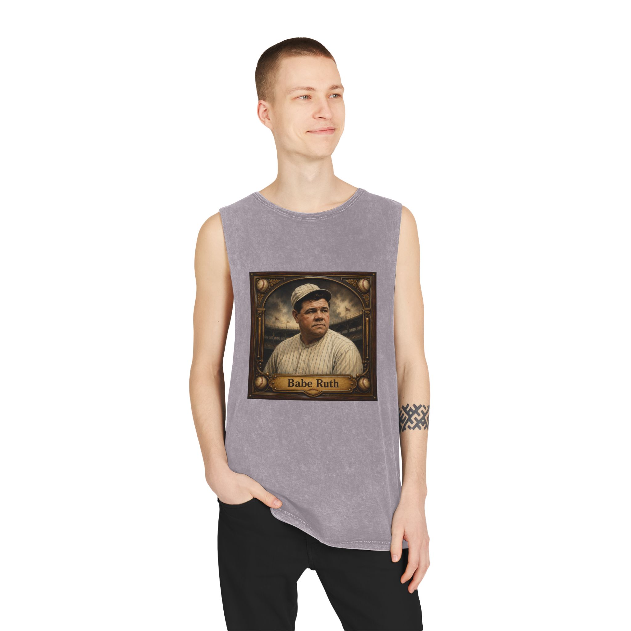 Babe Ruth Unisex Stonewash Tank Top - Image 19