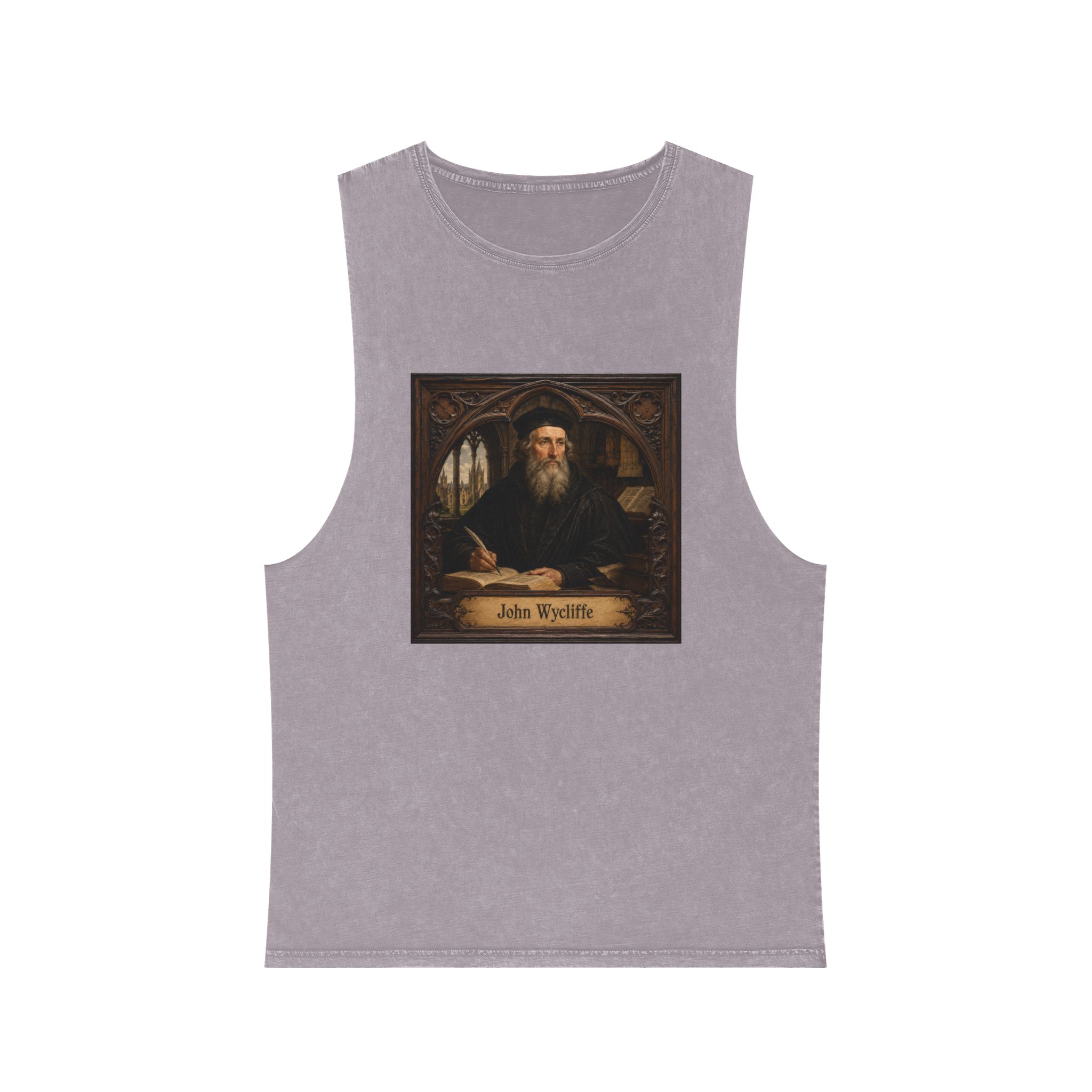John Wycliffe Unisex Stonewash Tank Top - Image 17