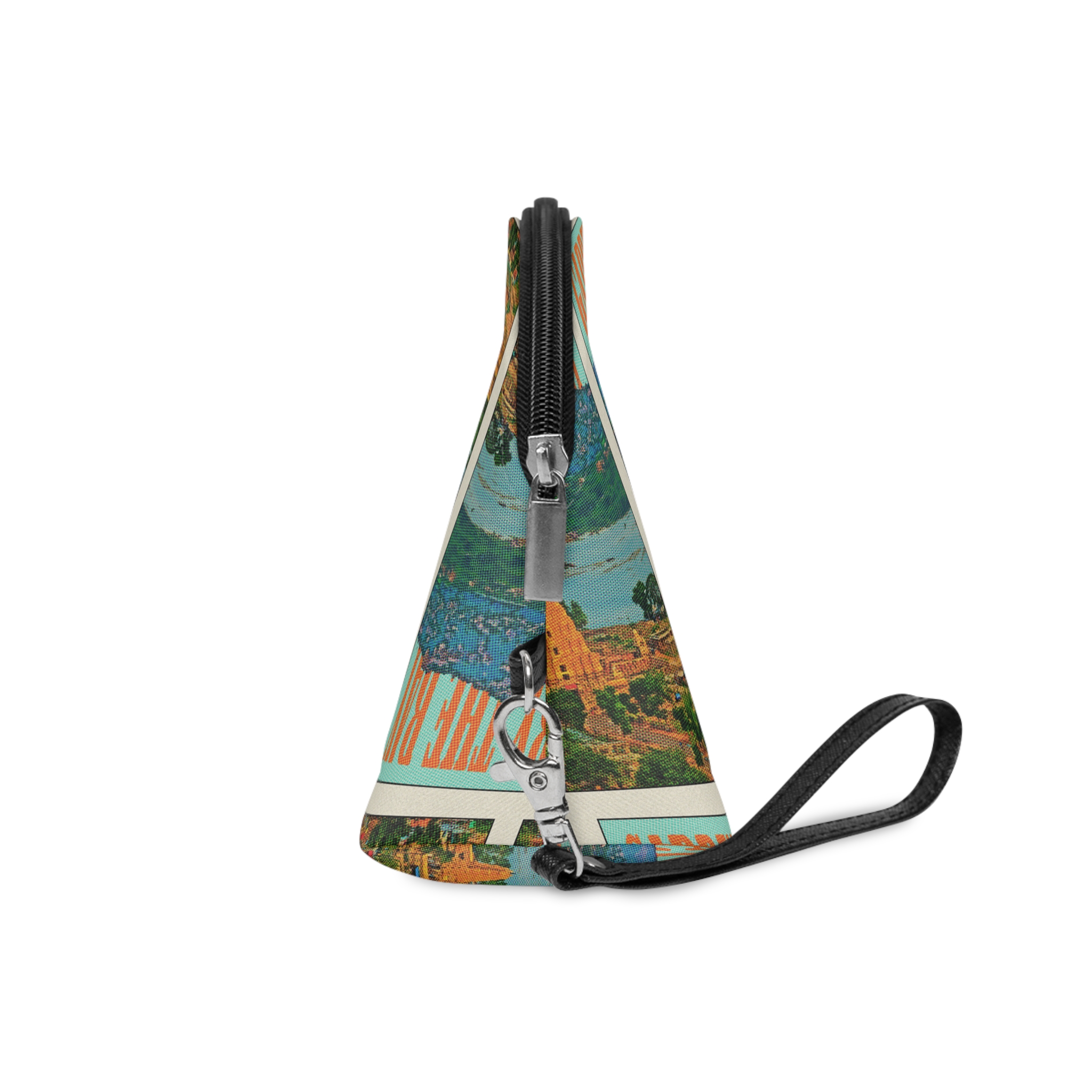 Gardens By Bay Retro Travel Poster (2) Makeup Bag - Image 3