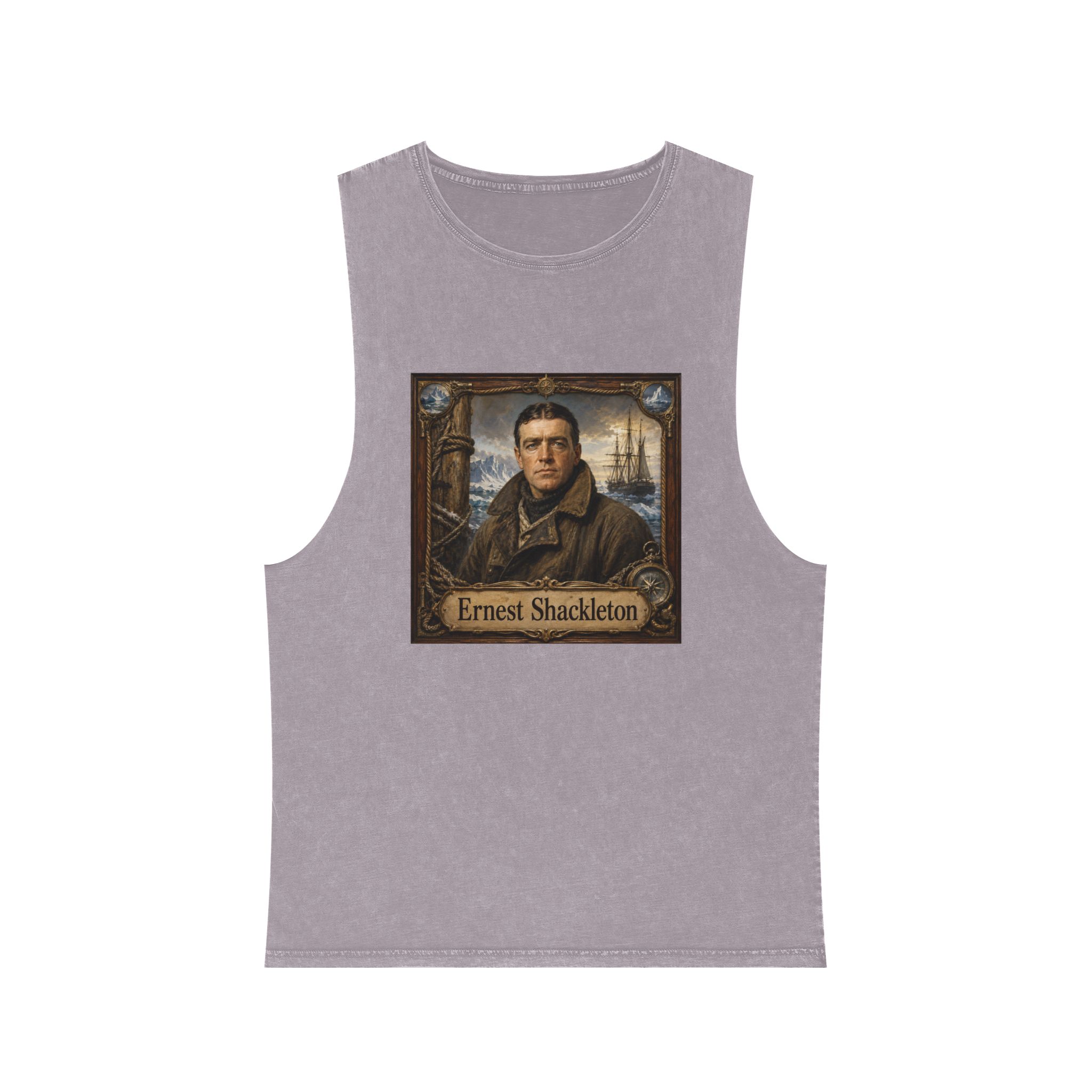 Ernest Shackleton Unisex Stonewash Tank Top - Image 17