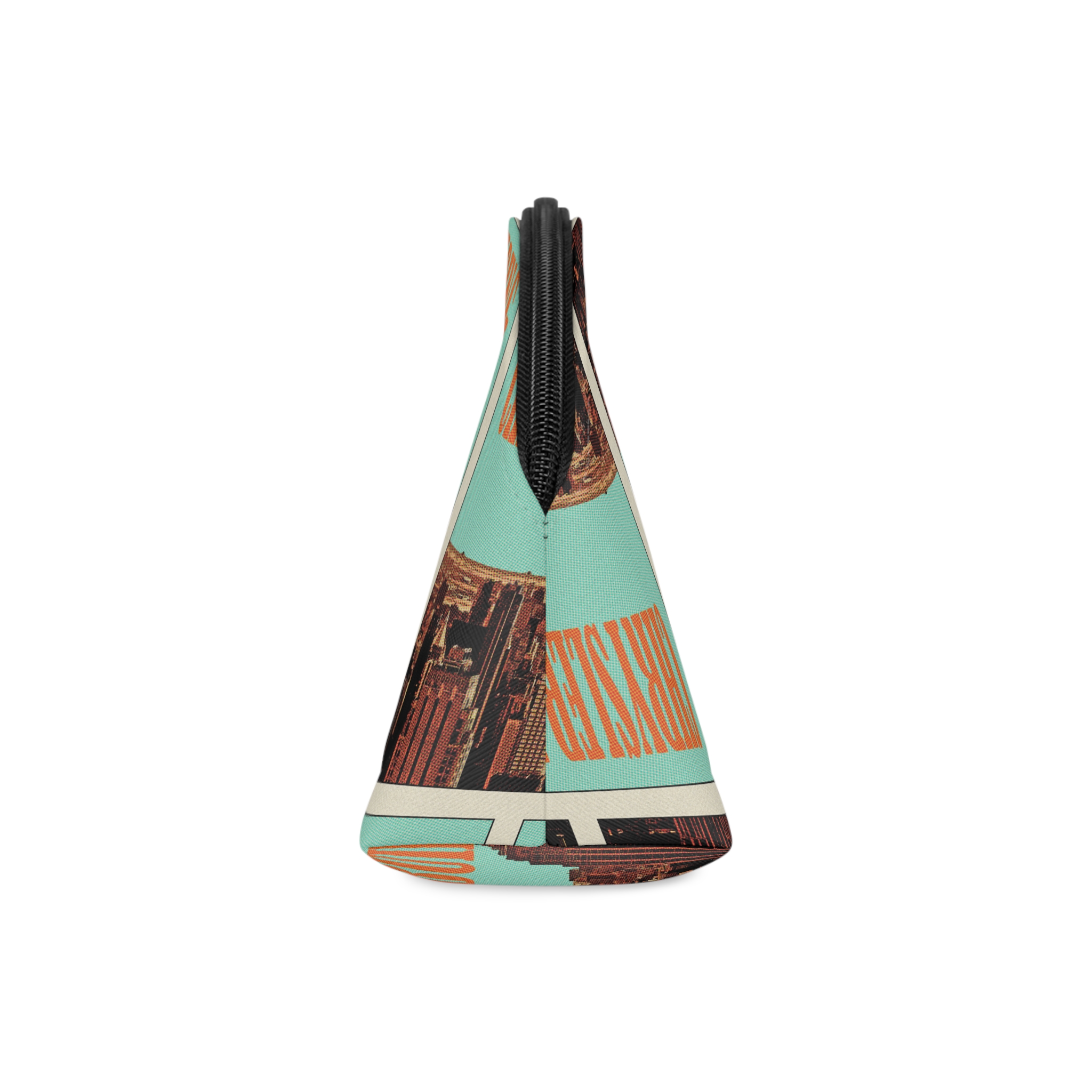 Chrysler Building Retro Travel Poster Makeup Bag - Image 4