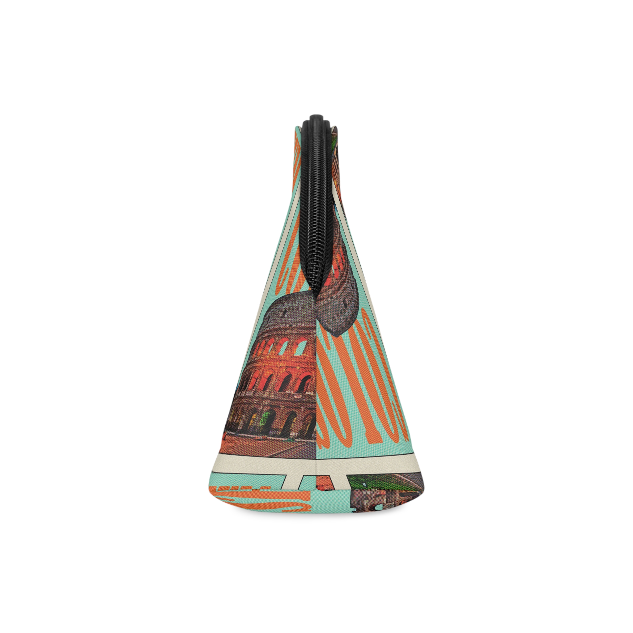 Colosseum Retro Travel Poster (1) Makeup Bag - Image 4