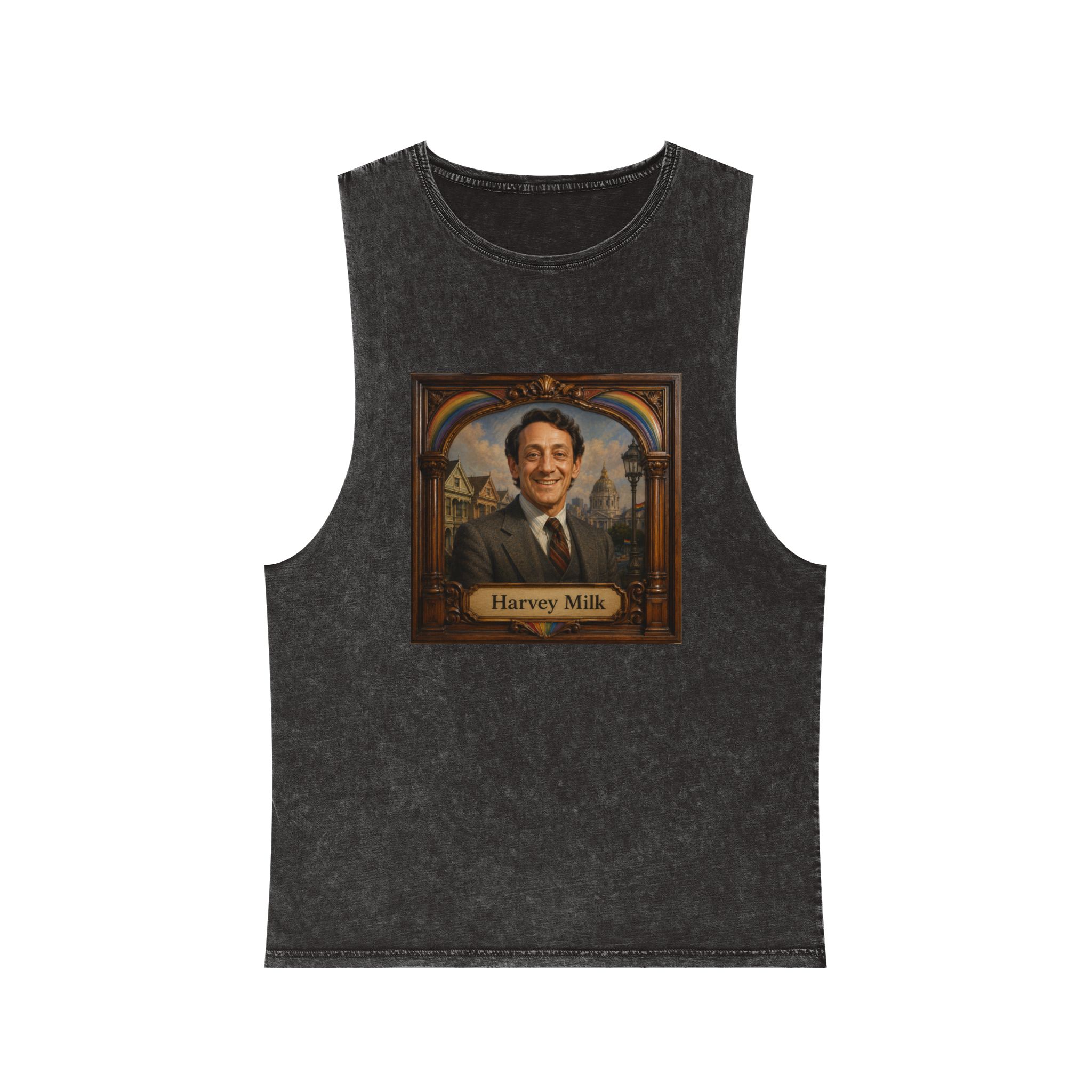 Harvey Milk Unisex Stonewash Tank Top