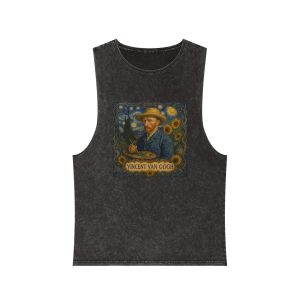 Vincent van Gogh Unisex Stonewash Tank Top