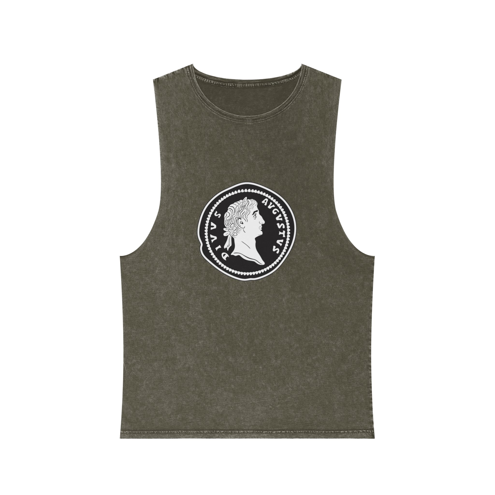 Historical Design E4E6D2 Unisex Stonewash Tank Top - Image 5