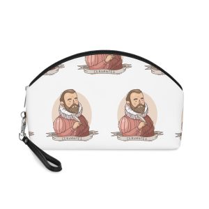 Hand Drawn Miguel de Cervantes Illustration Makeup Bag