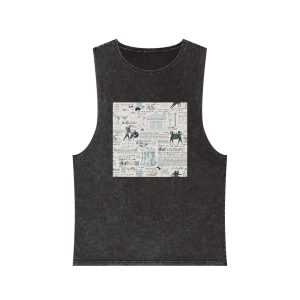 Greece 07 Unisex Stonewash Tank Top