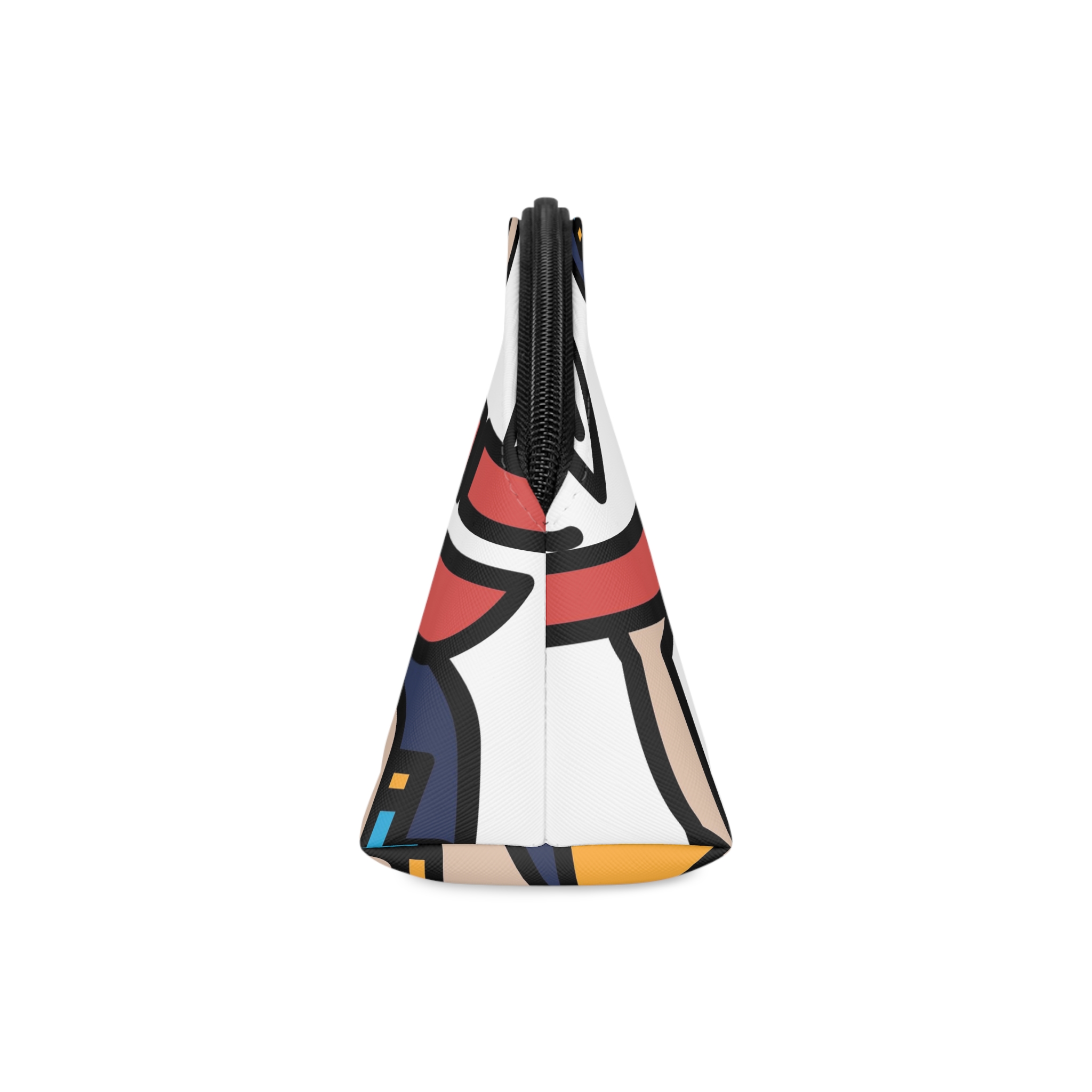 Ancient Egyptian Sculpture Line Style Makeup Bag - Image 4