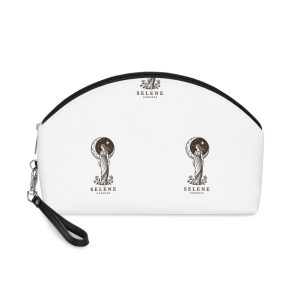 Engraving Illustration Selene Greek Moon Goddess Vector Template Makeup Bag