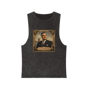 Gamal Abdel Nasser Unisex Stonewash Tank Top