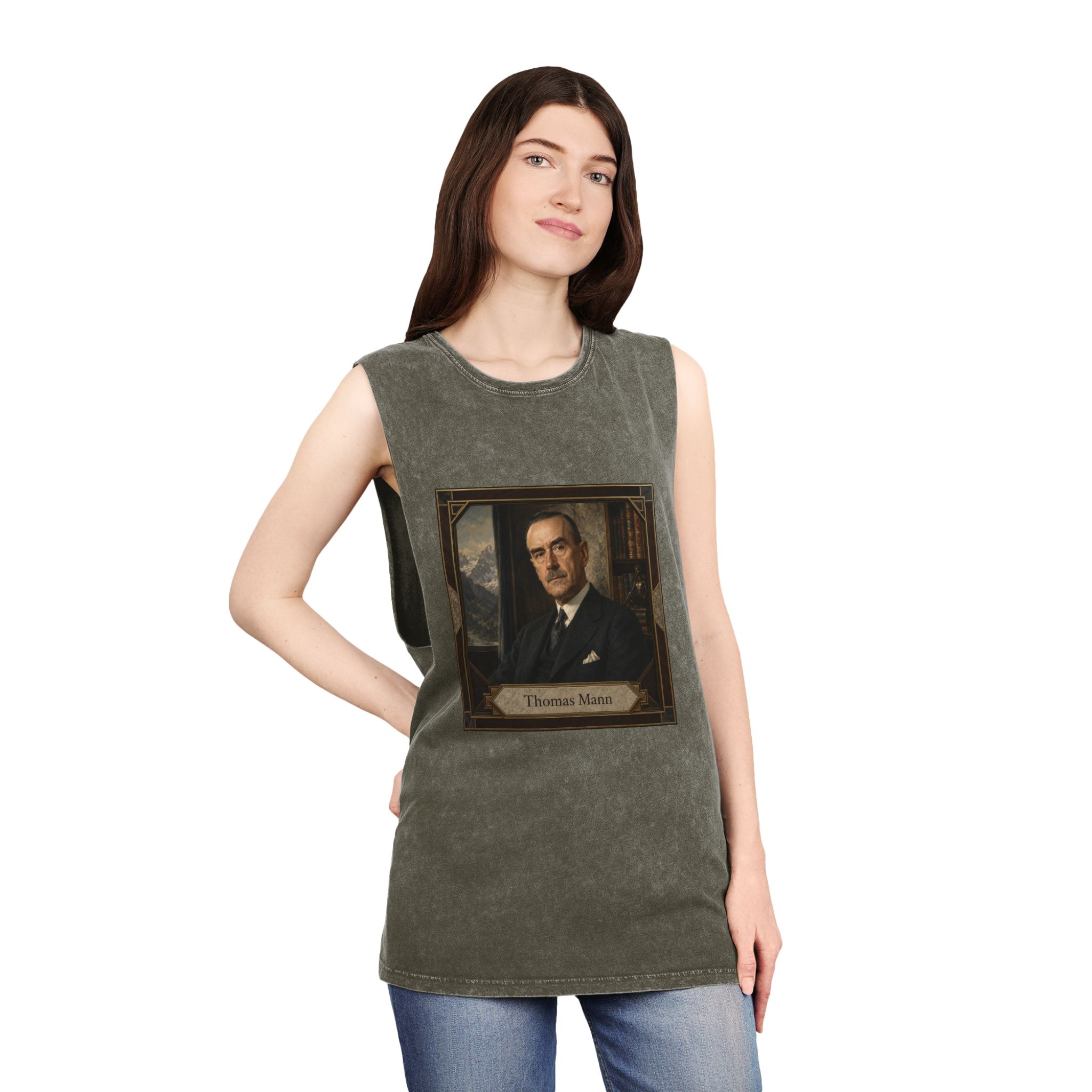 Thomas Mann Unisex Stonewash Tank Top - Image 8