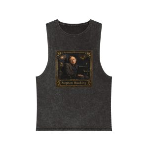 Stephen Hawking Unisex Stonewash Tank Top