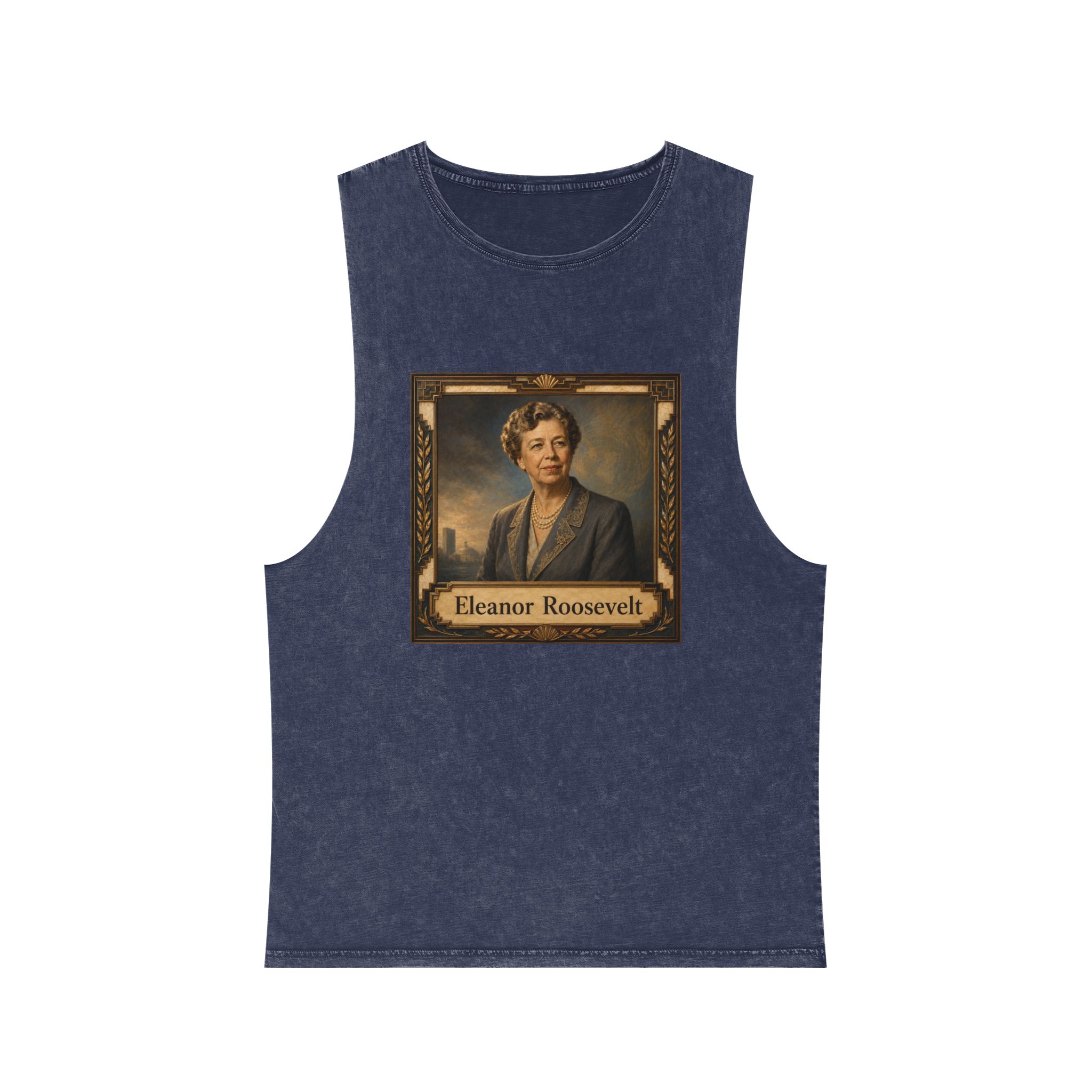 Eleanor Roosevelt Unisex Stonewash Tank Top - Image 13