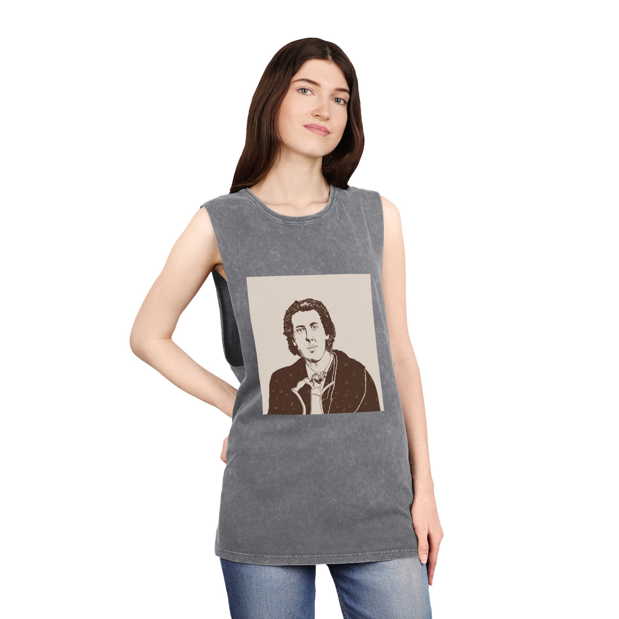 Historical Design 3EDFE4 Unisex Stonewash Tank Top - Image 12