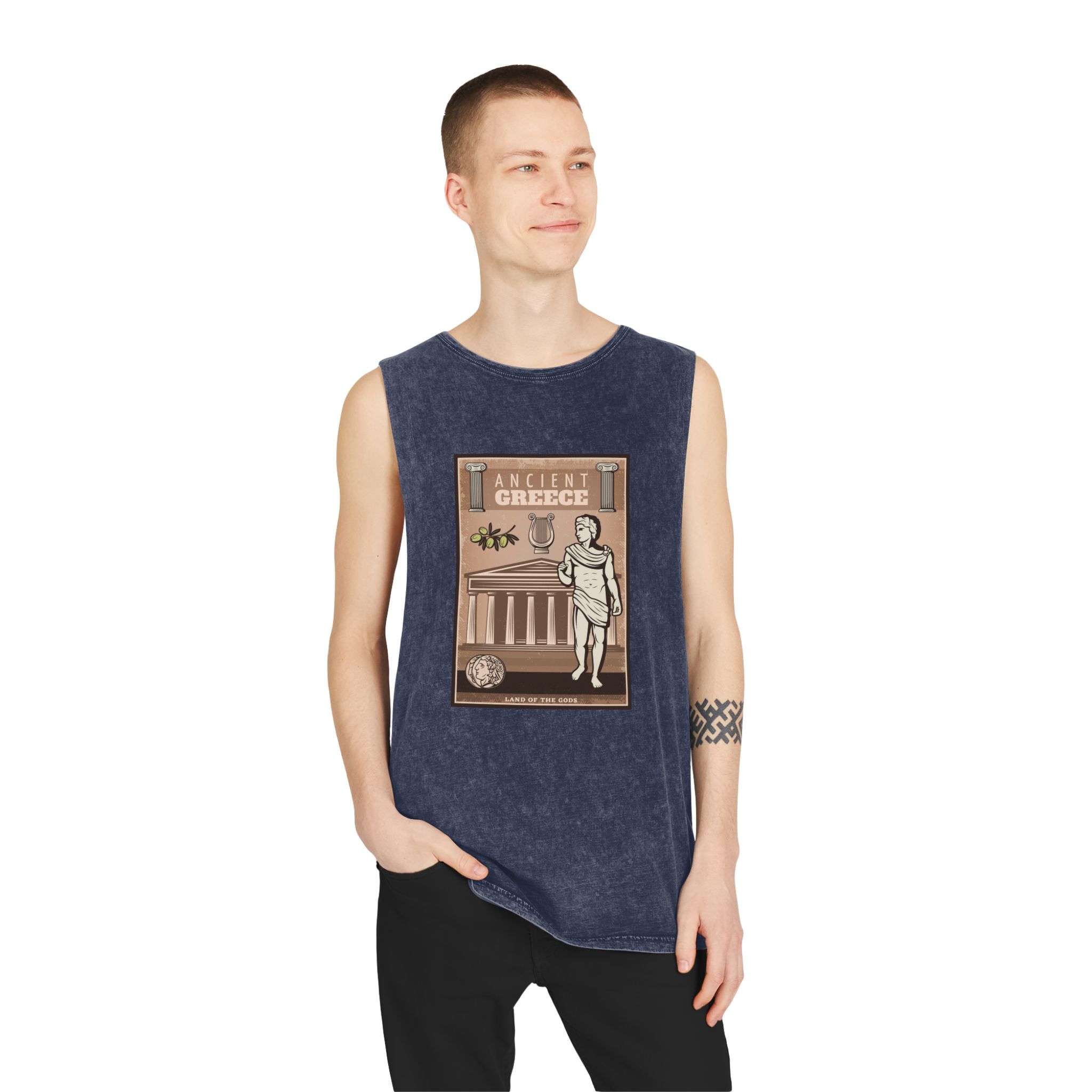 Historical Design 47B33B Unisex Stonewash Tank Top - Image 15