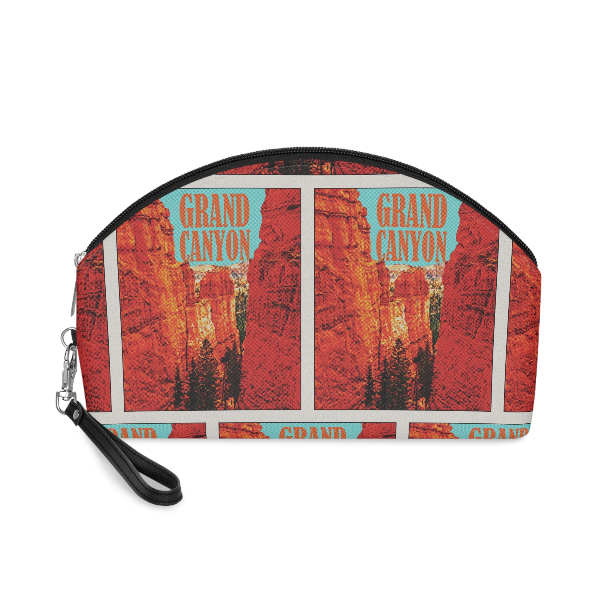 Grand Canyon Retro Travel Poster Makeup Bag