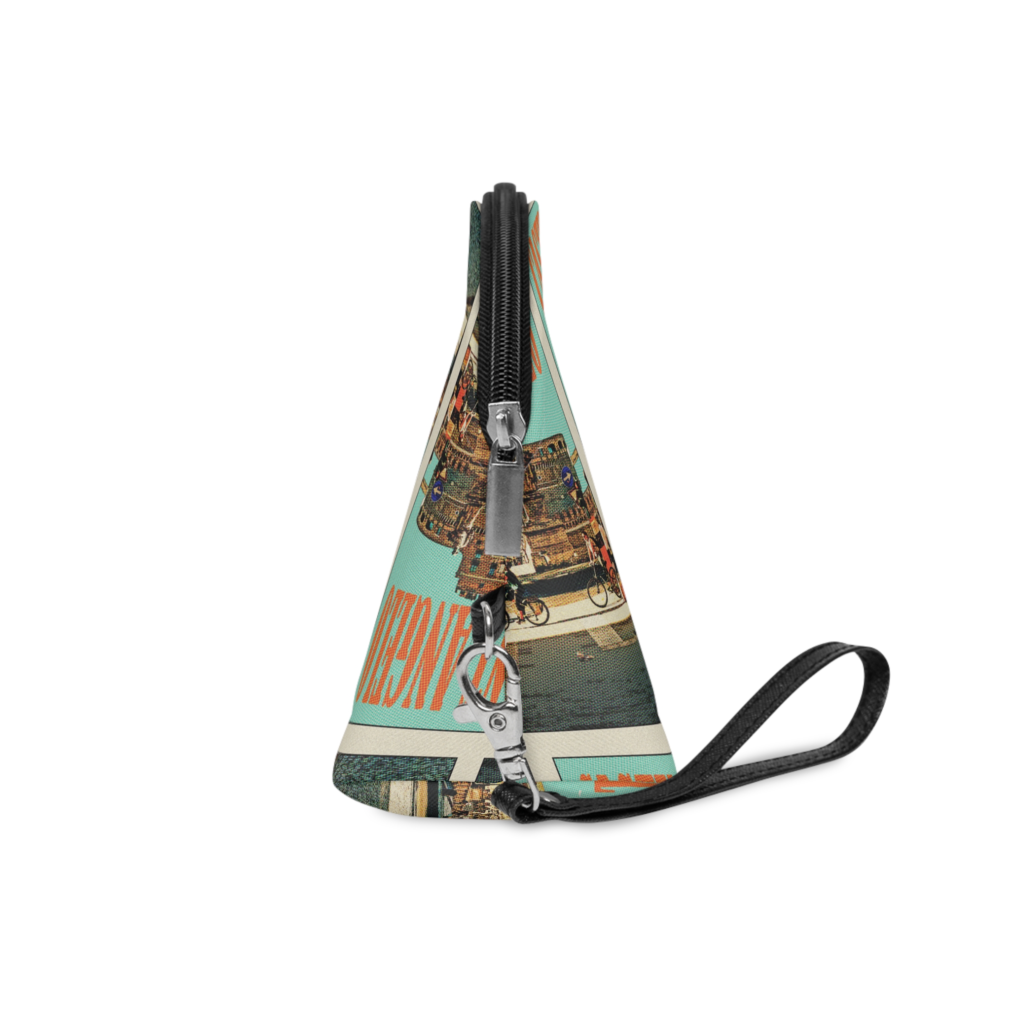 Castel Sant Angelo Retro Travel Poster Makeup Bag - Image 3