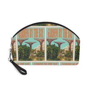 Gardens By Bay Retro Travel Poster (1) Makeup Bag
