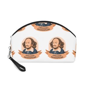 Hand Drawn Flat Design Shakespeare Illustration Makeup Bag