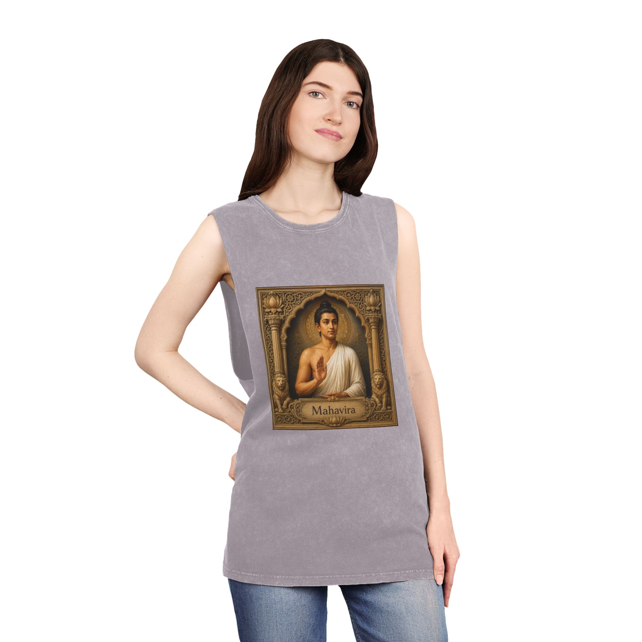 Mahavira Unisex Stonewash Tank Top - Image 20