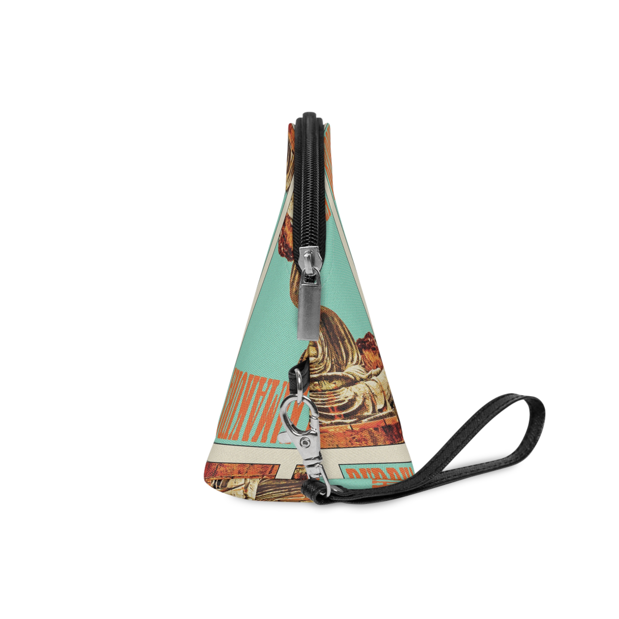 Buddha Kamakura Retro Travel Poster (1) Makeup Bag - Image 3