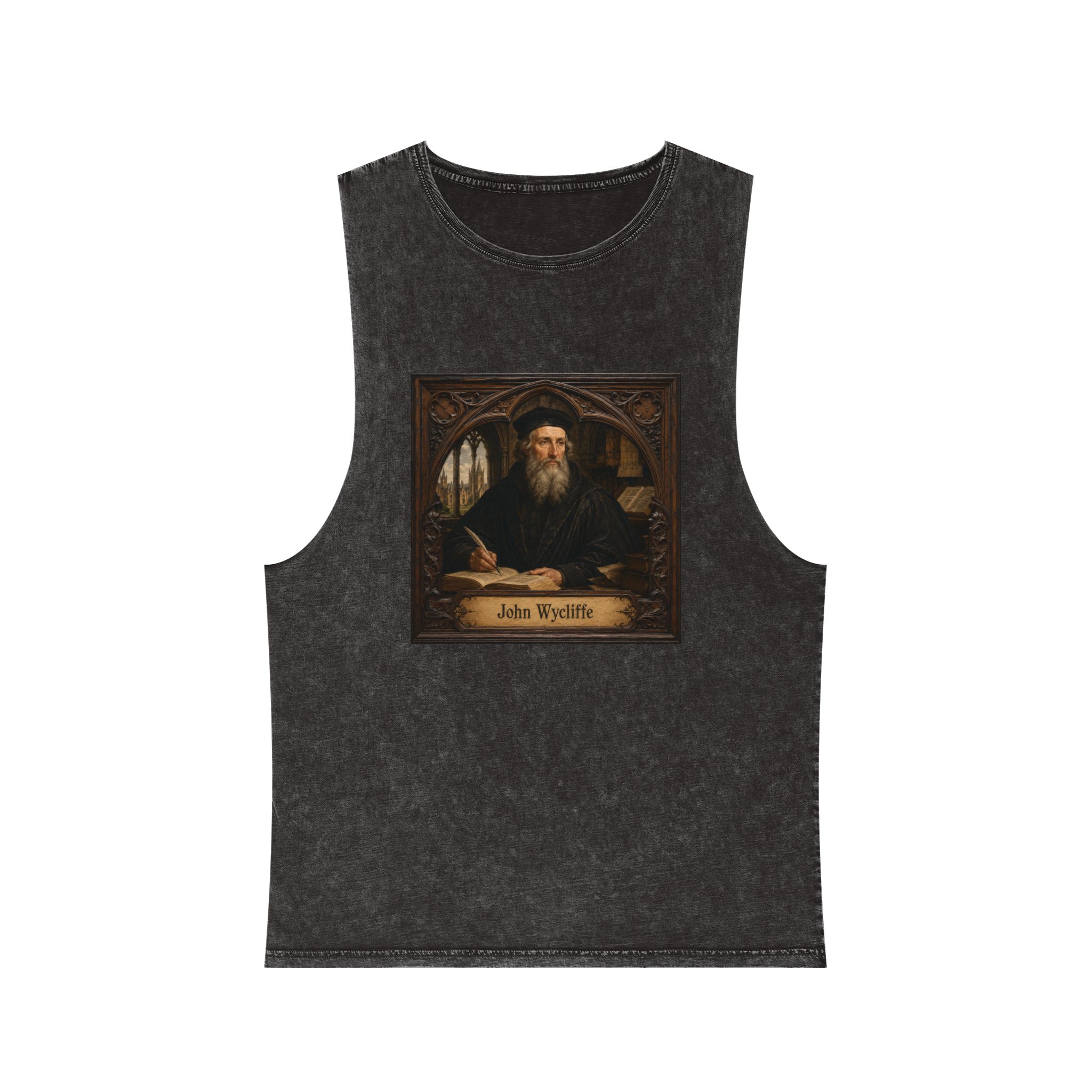 John Wycliffe Unisex Stonewash Tank Top