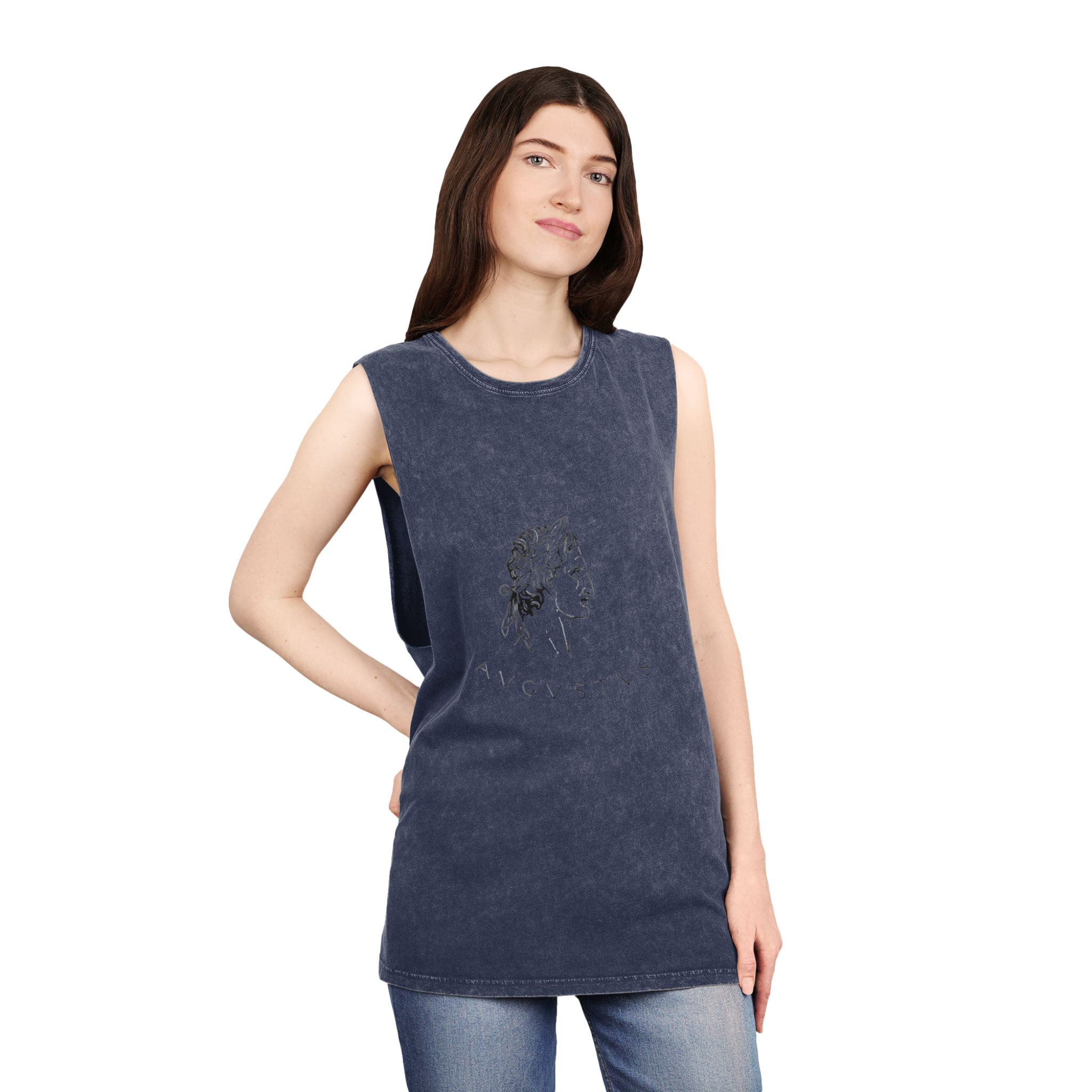 Augustus Unisex Stonewash Tank Top - Image 16