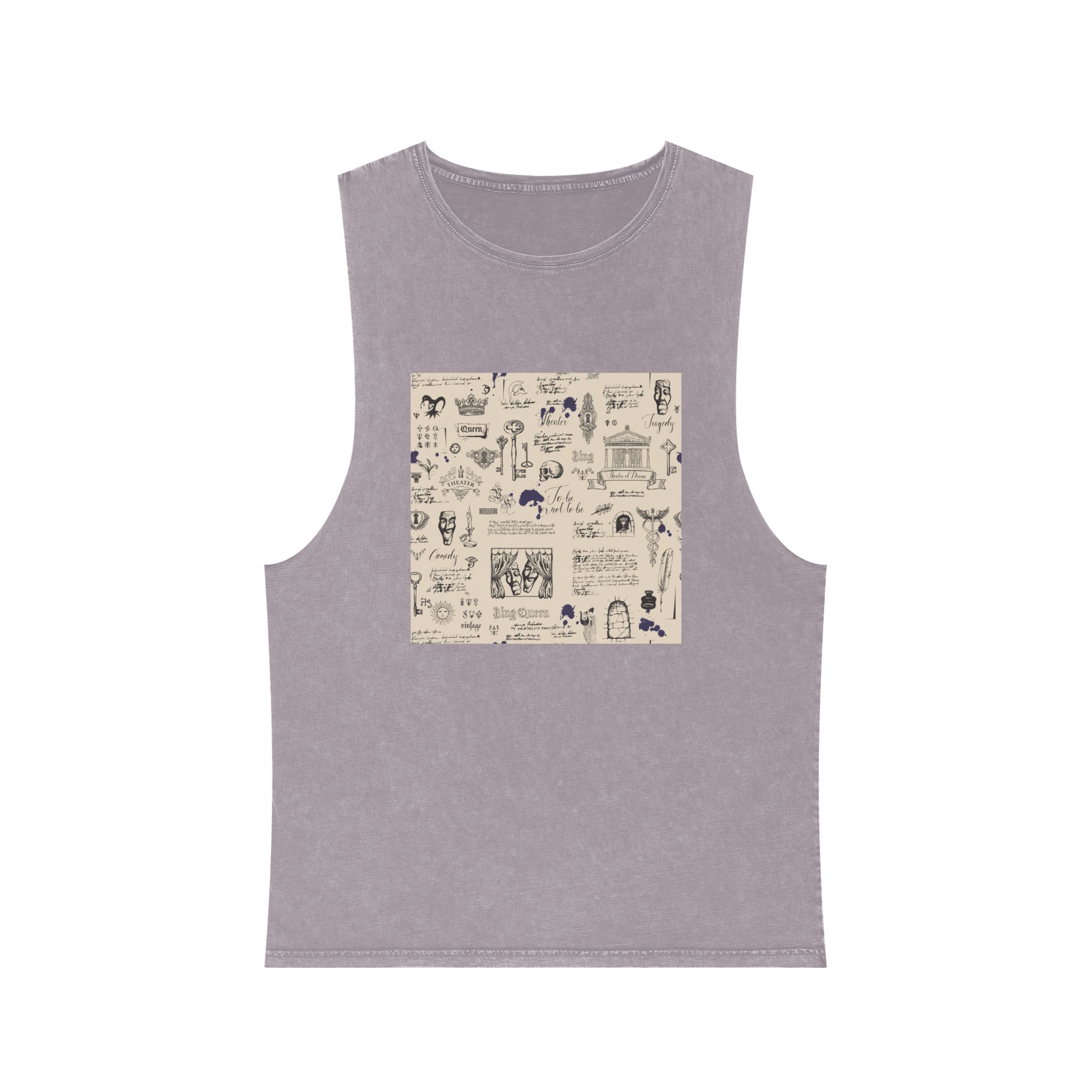 Theater 001 Unisex Stonewash Tank Top - Image 17