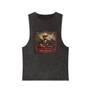 Enzo Ferrari Unisex Stonewash Tank Top