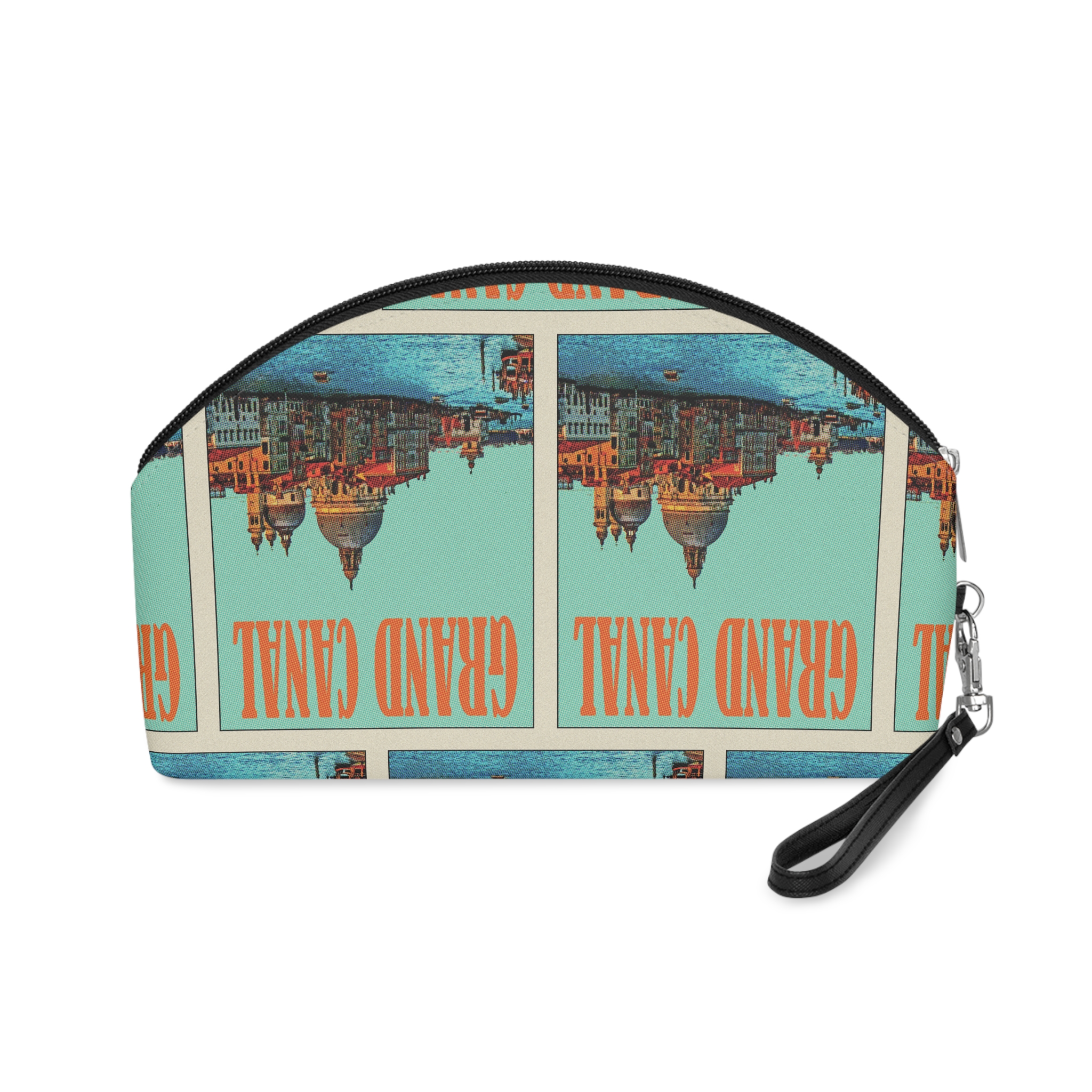 Grand Canal Retro Travel Poster (1) Makeup Bag - Image 2
