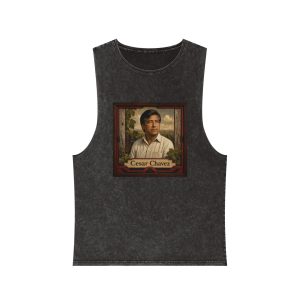 Cesar Chavez Unisex Stonewash Tank Top